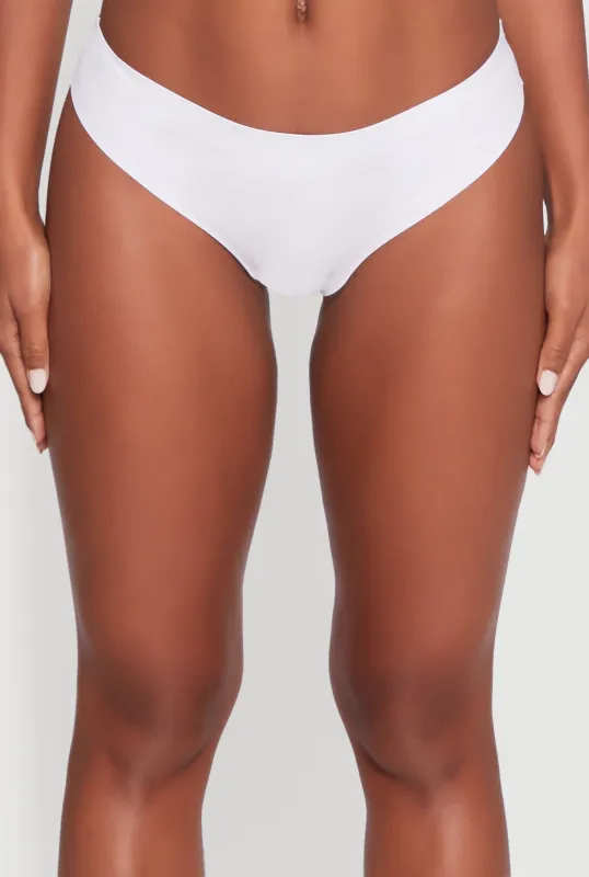 Laser Cut Seamless Thong Panty sold by Rainbow
