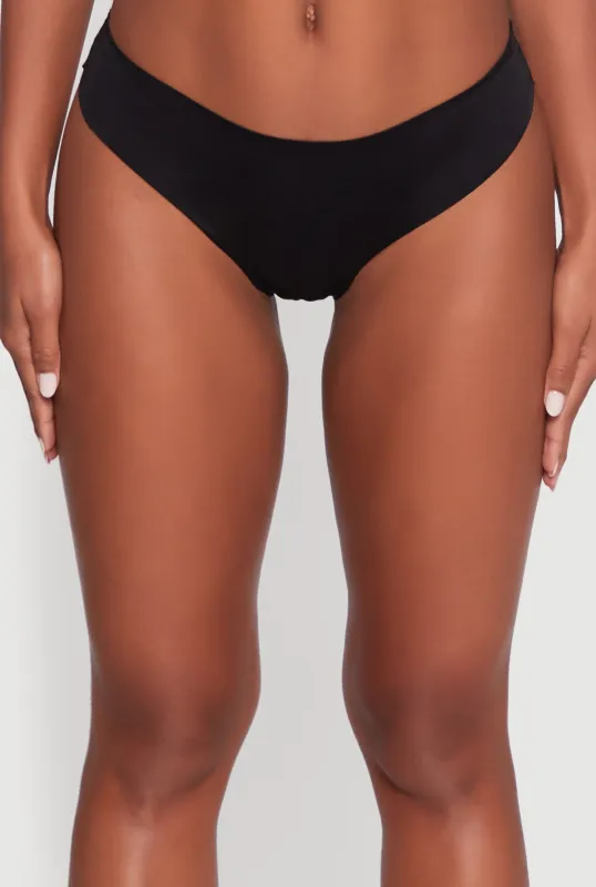 Laser Cut Seamless Thong Panty sold by Rainbow