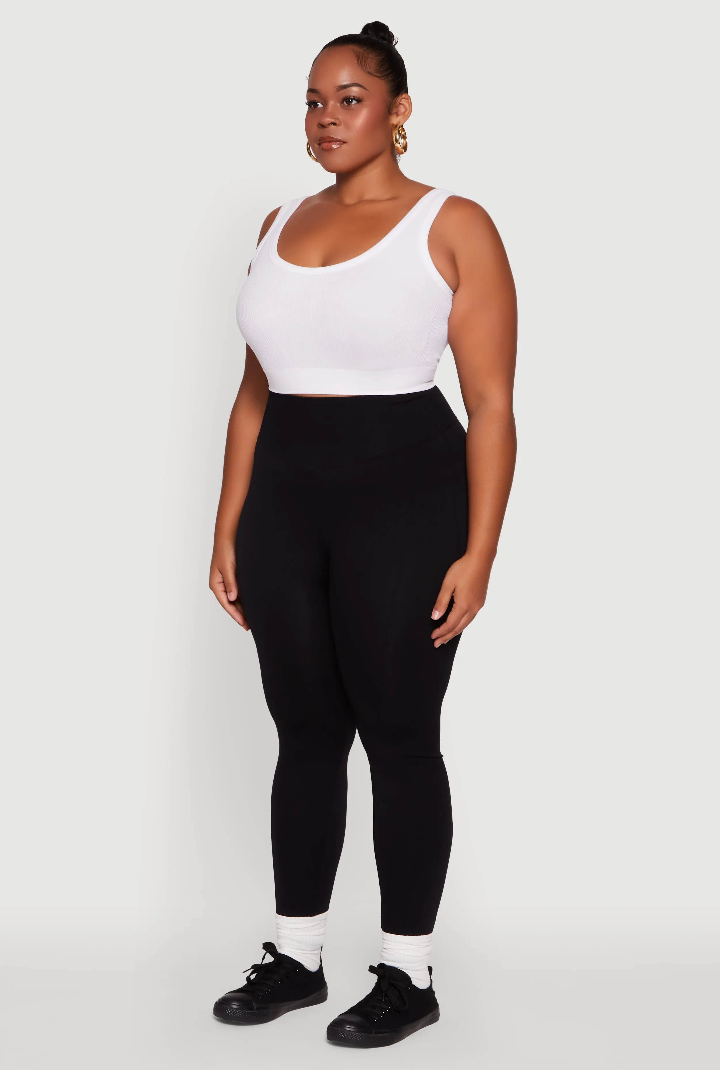 Plus Size High Waist Seamless Leggings sold by Rainbow product image thumbnail 3