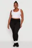 Plus Size Ribbed Knit High Waistband Leggings sold by Rainbow