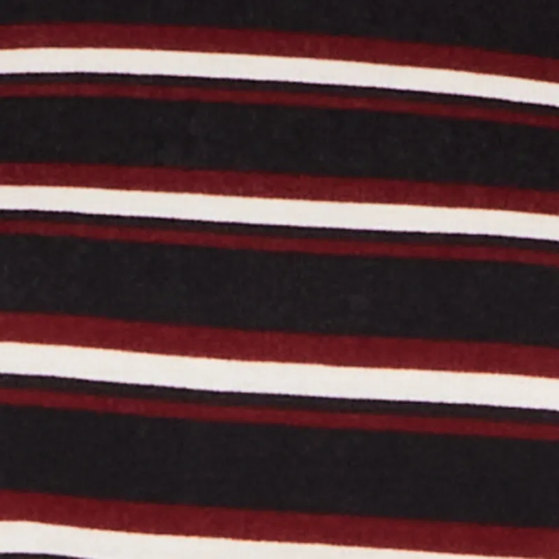 Plus Size Striped Cropped Toggle Drawstring Hem Sweatshirt sold by Rainbow product image thumbnail 4