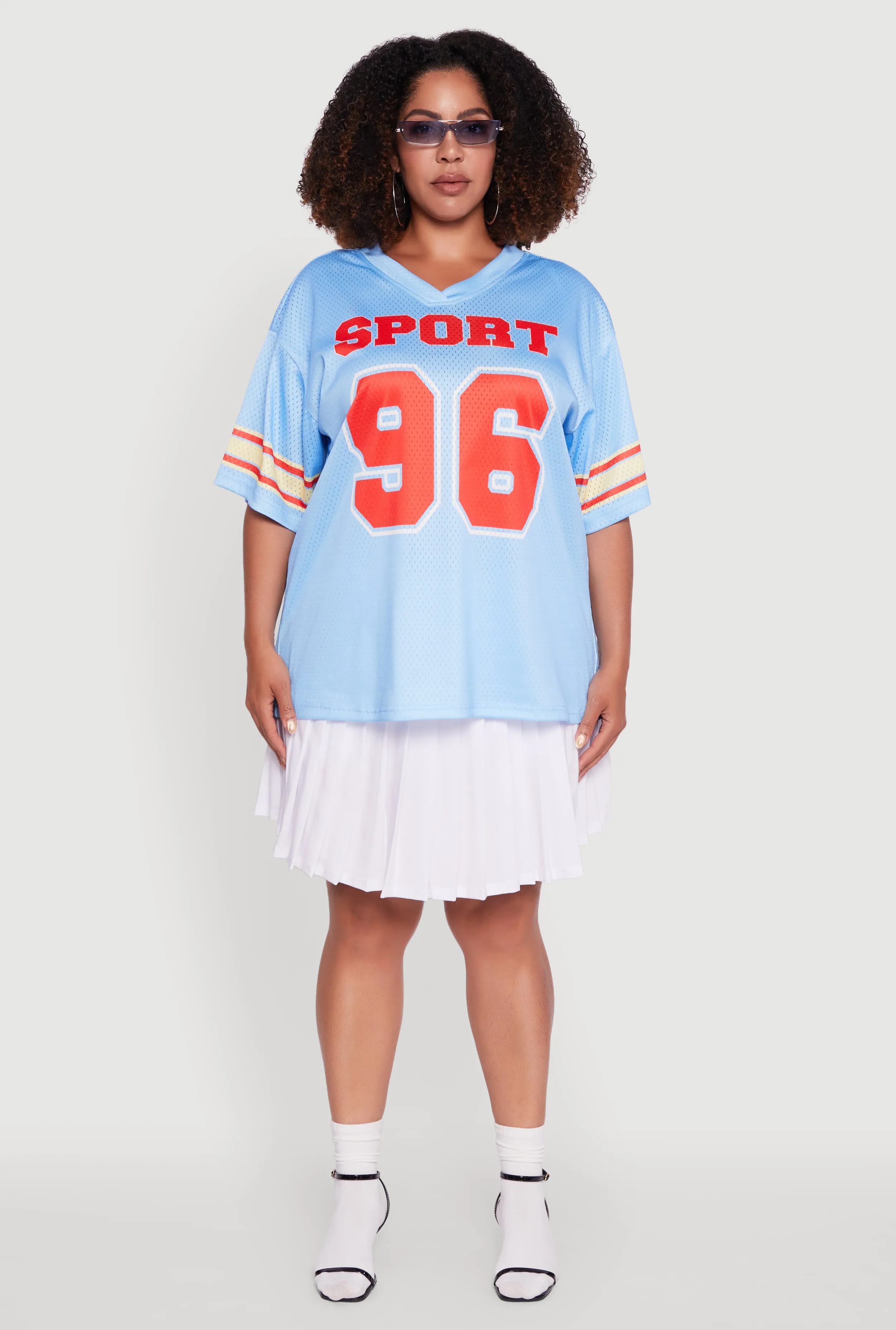 Plus Size Sport 96 Graphic Football Jersey sold by Rainbow product image thumbnail 3