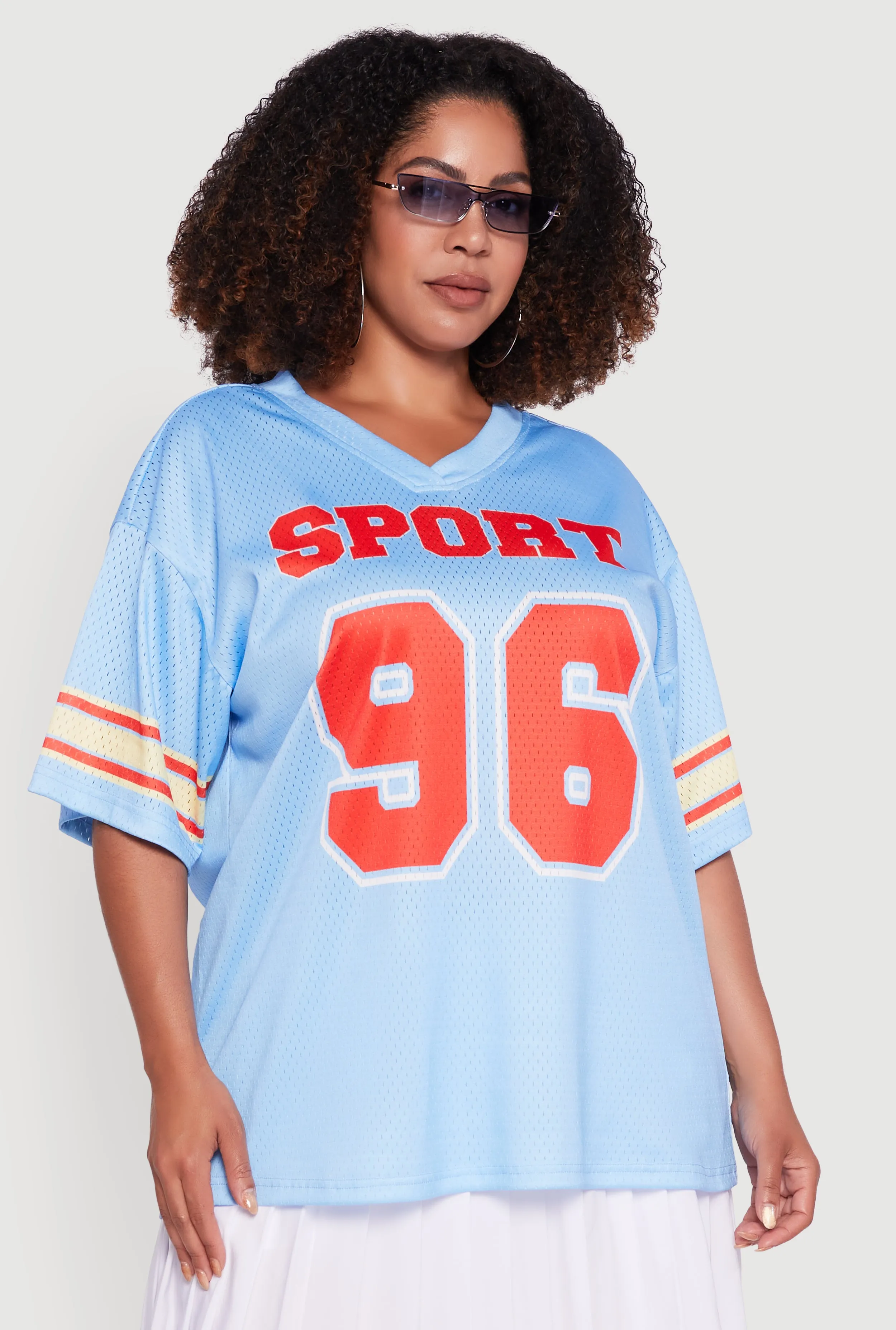 Plus Size Sport 96 Graphic Football Jersey sold by Rainbow product image thumbnail 2