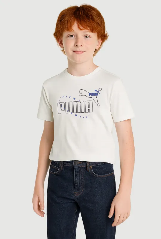 Boys Logo Graphic Crew Neck T-Shirt sold by Rainbow