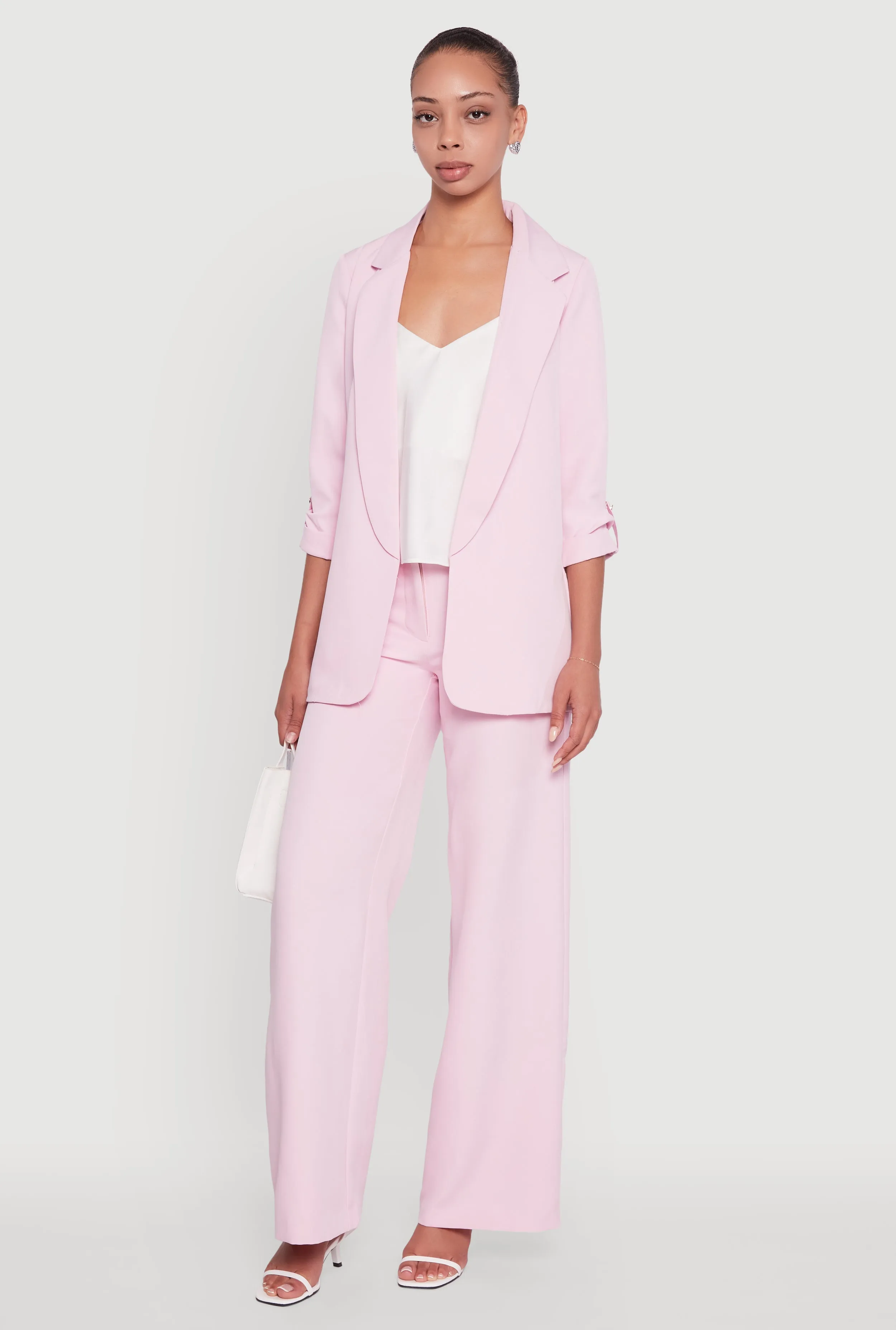 Single Button Wide Leg Dress Pants sold by Rainbow product image thumbnail 4