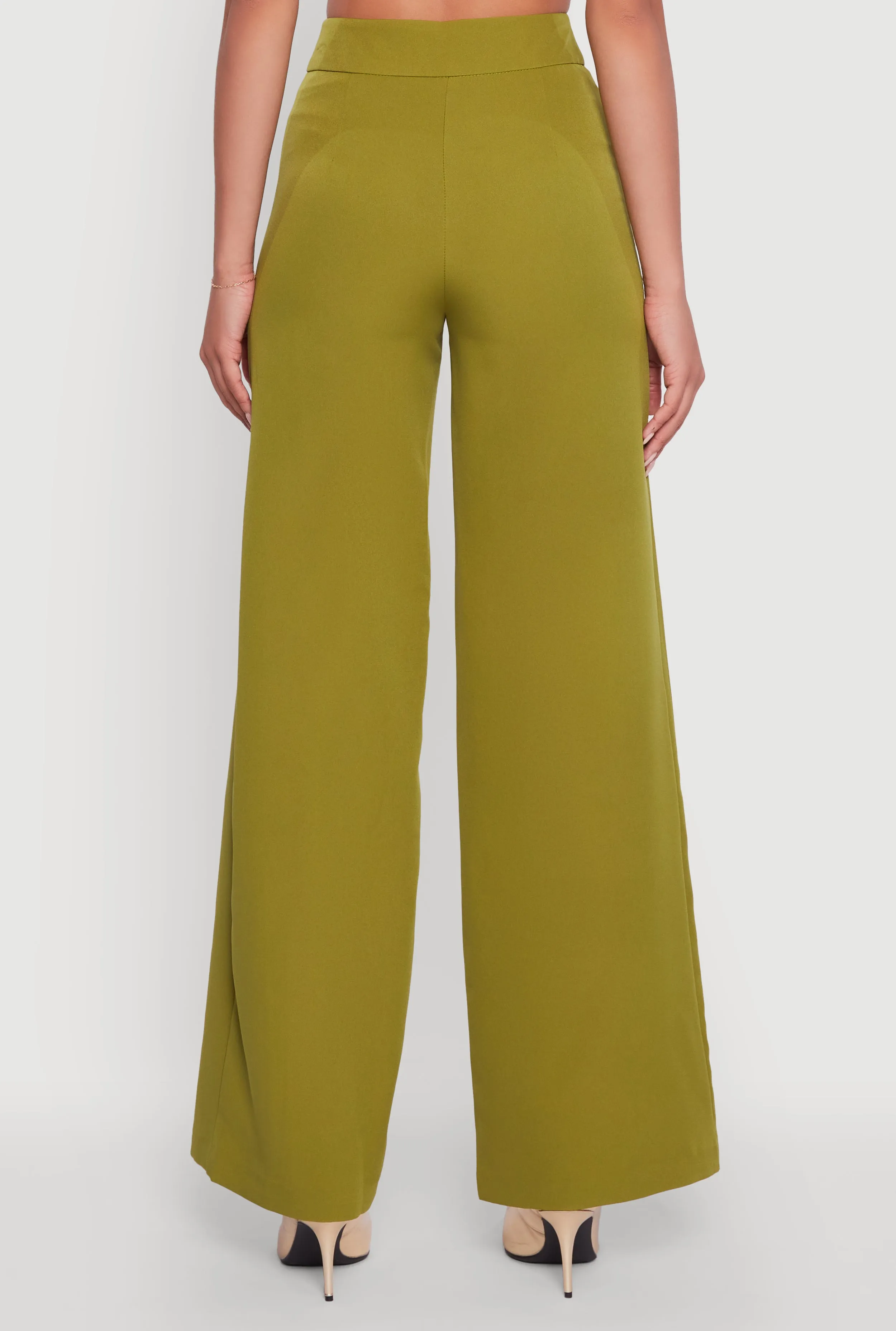 Single Button Wide Leg Dress Pants sold by Rainbow product image thumbnail 5