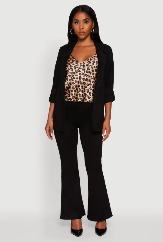 Faux Suede Pull On Flare Pants sold by Rainbow