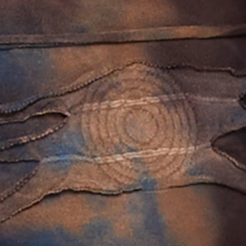 Tie Dye Slashed Straight Leg Pants sold by Rainbow product image thumbnail 4