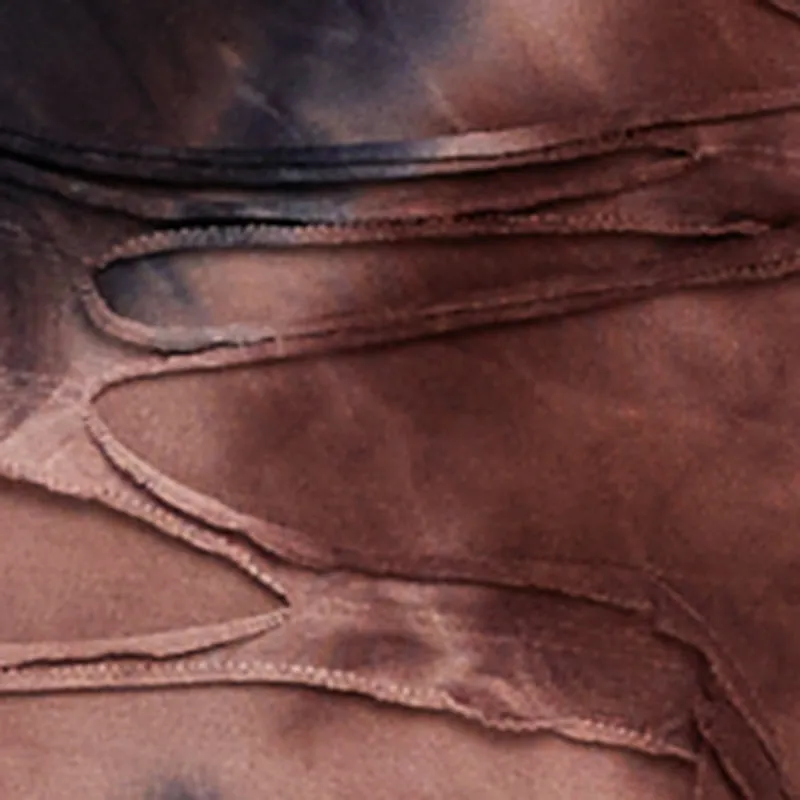 Tie Dye Slashed Straight Leg Pants sold by Rainbow product image thumbnail 4