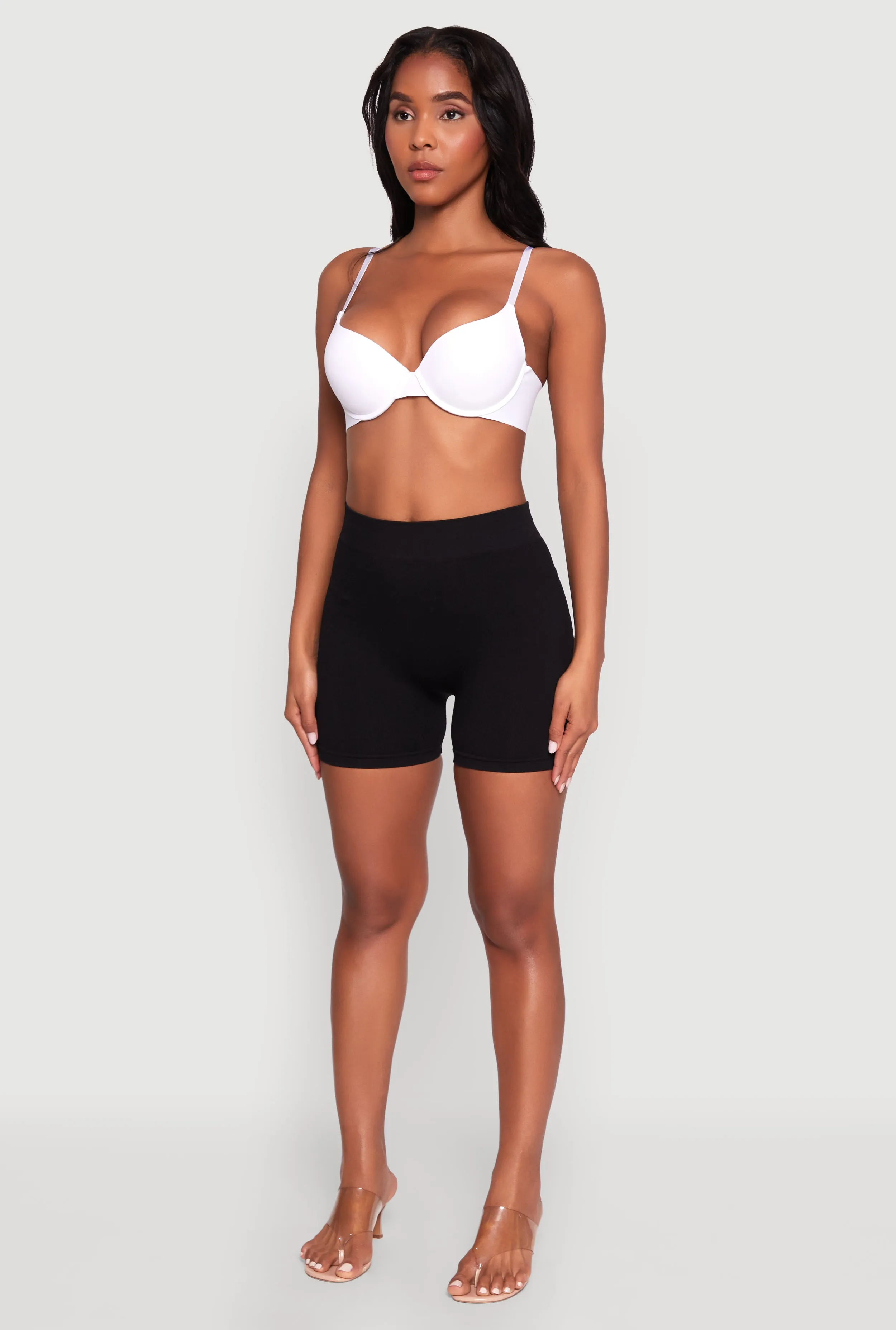 Laser Cut Plunge Bra with Adjustable Straps sold by Rainbow product image thumbnail 5