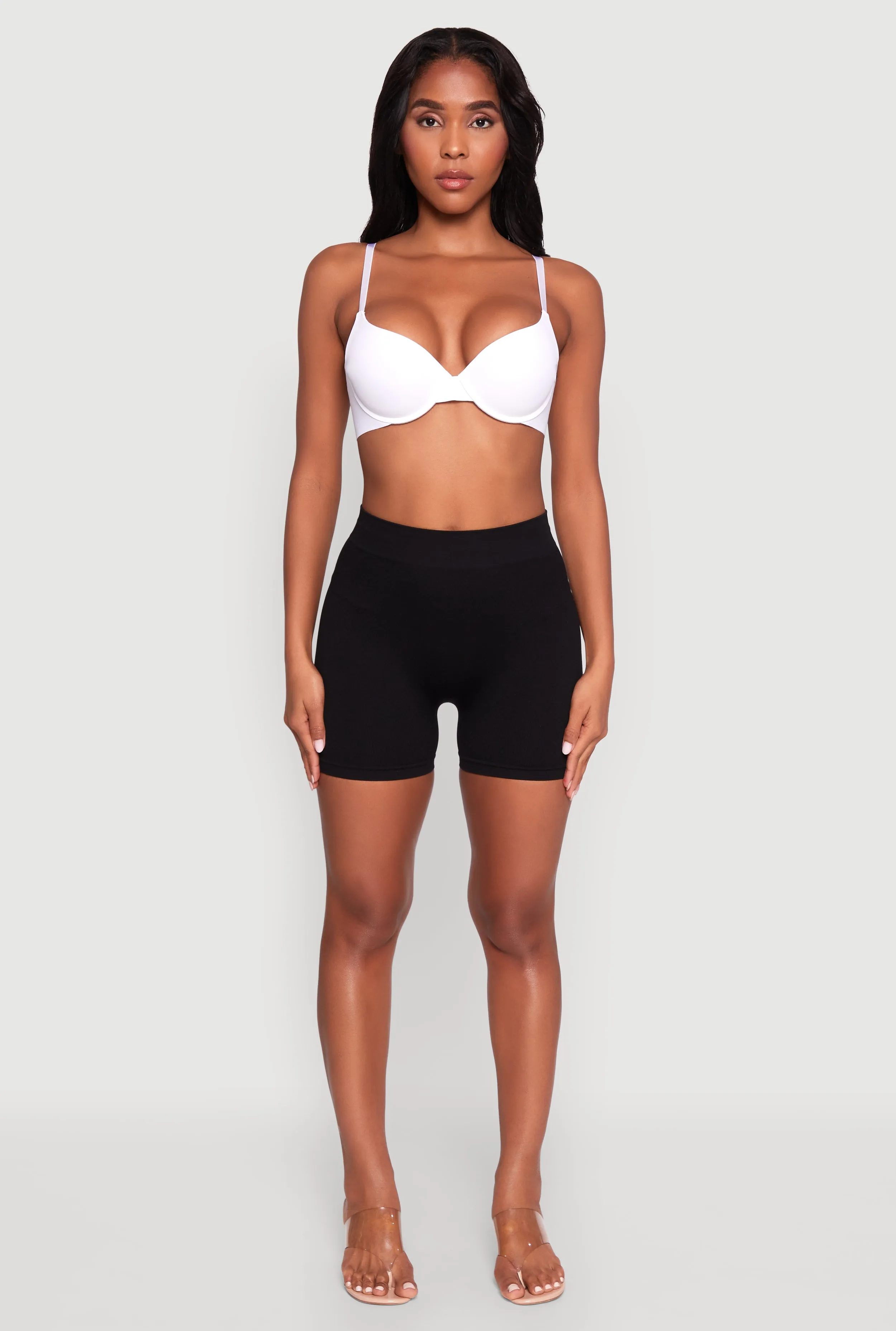 Laser Cut Plunge Bra with Adjustable Straps sold by Rainbow product image thumbnail 2