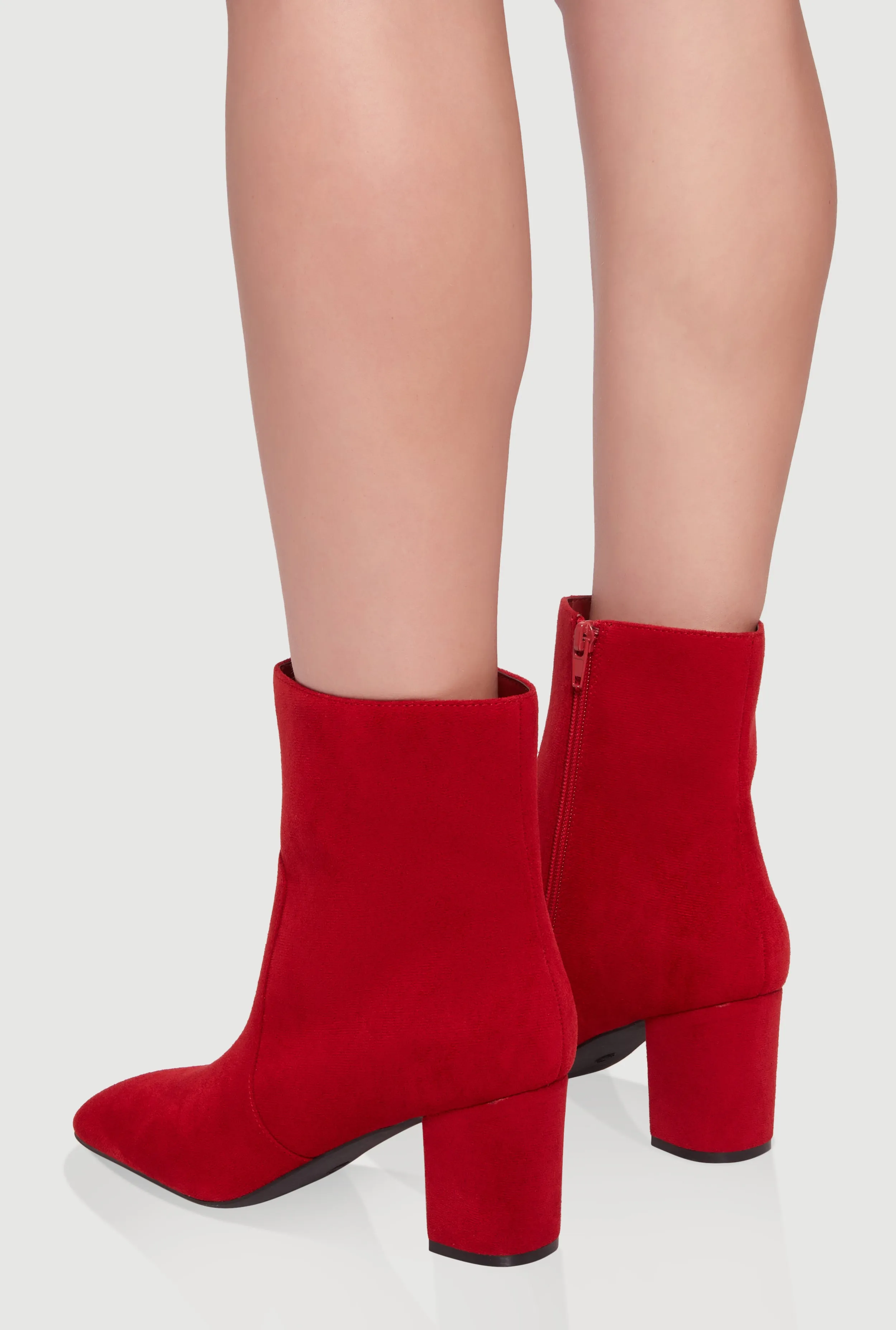 Almond Toe Mid Block Heel Booties sold by Rainbow product image thumbnail 3