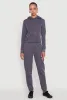 Fleece Lined Cropped Pullover Hooded Sweatshirt sold by Rainbow