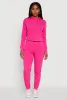 Fleece Lined Cropped Pullover Hooded Sweatshirt sold by Rainbow