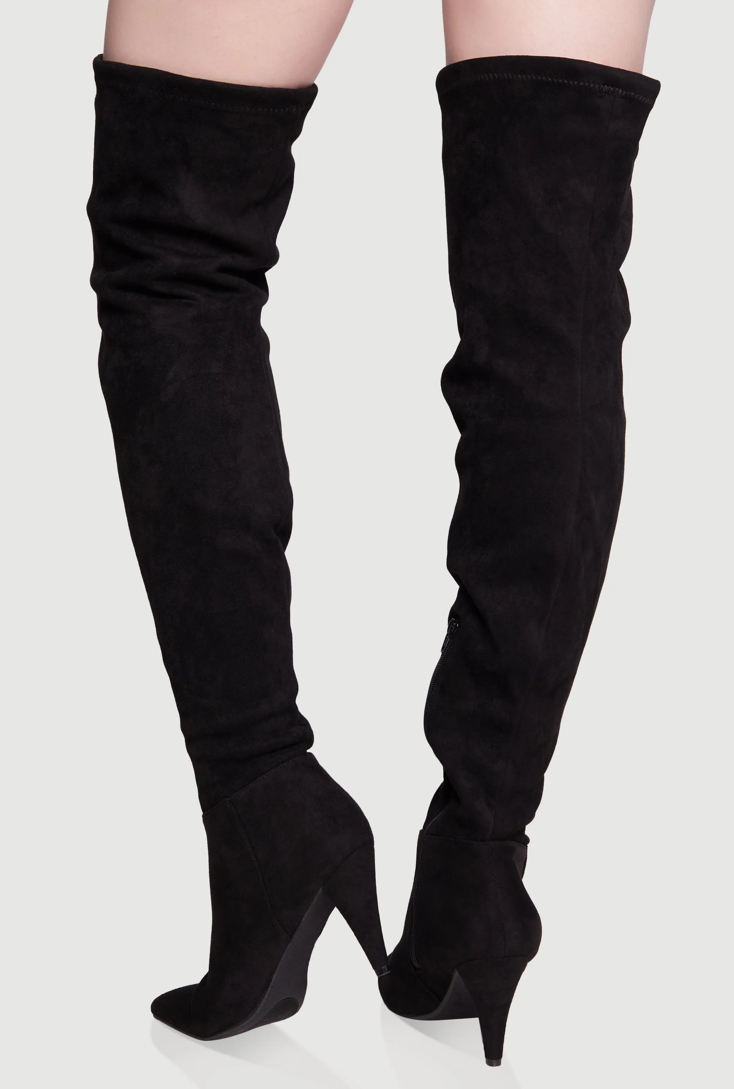 Side Zip Over The Knee Thigh High Boots sold by Rainbow product image thumbnail 3
