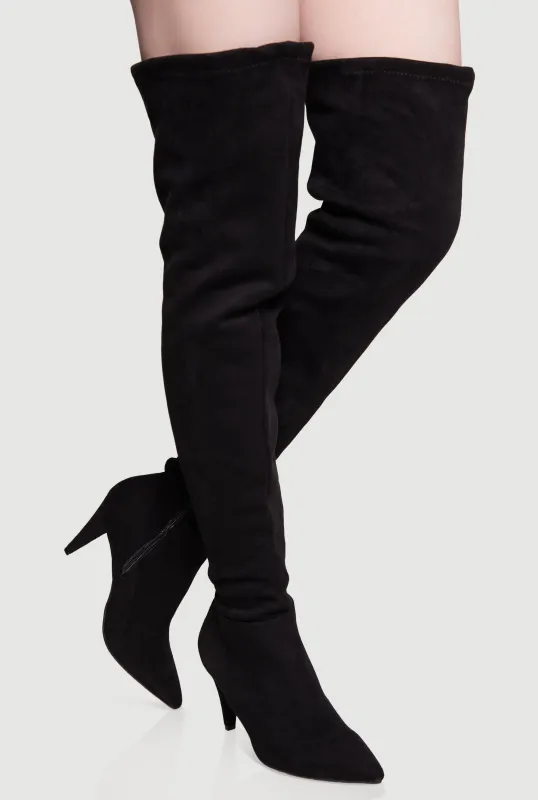 Side Zip Over The Knee Thigh High Boots sold by Rainbow
