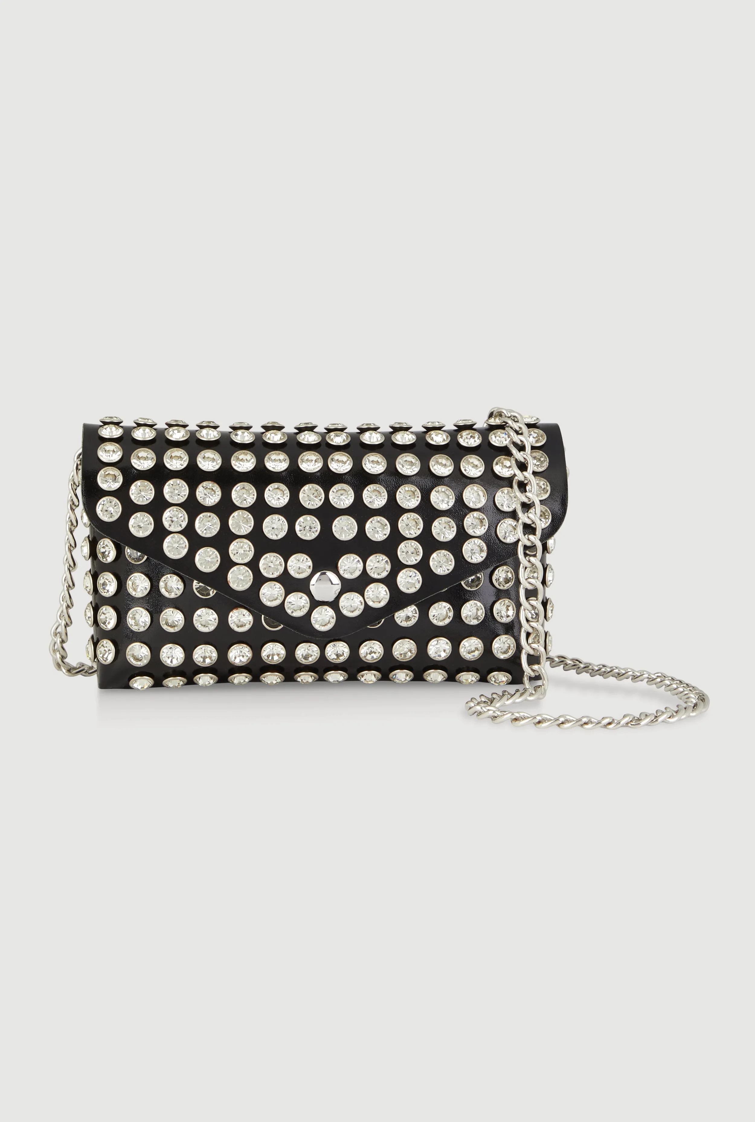 Rhinestone Studded Envelope Clutch sold by Rainbow