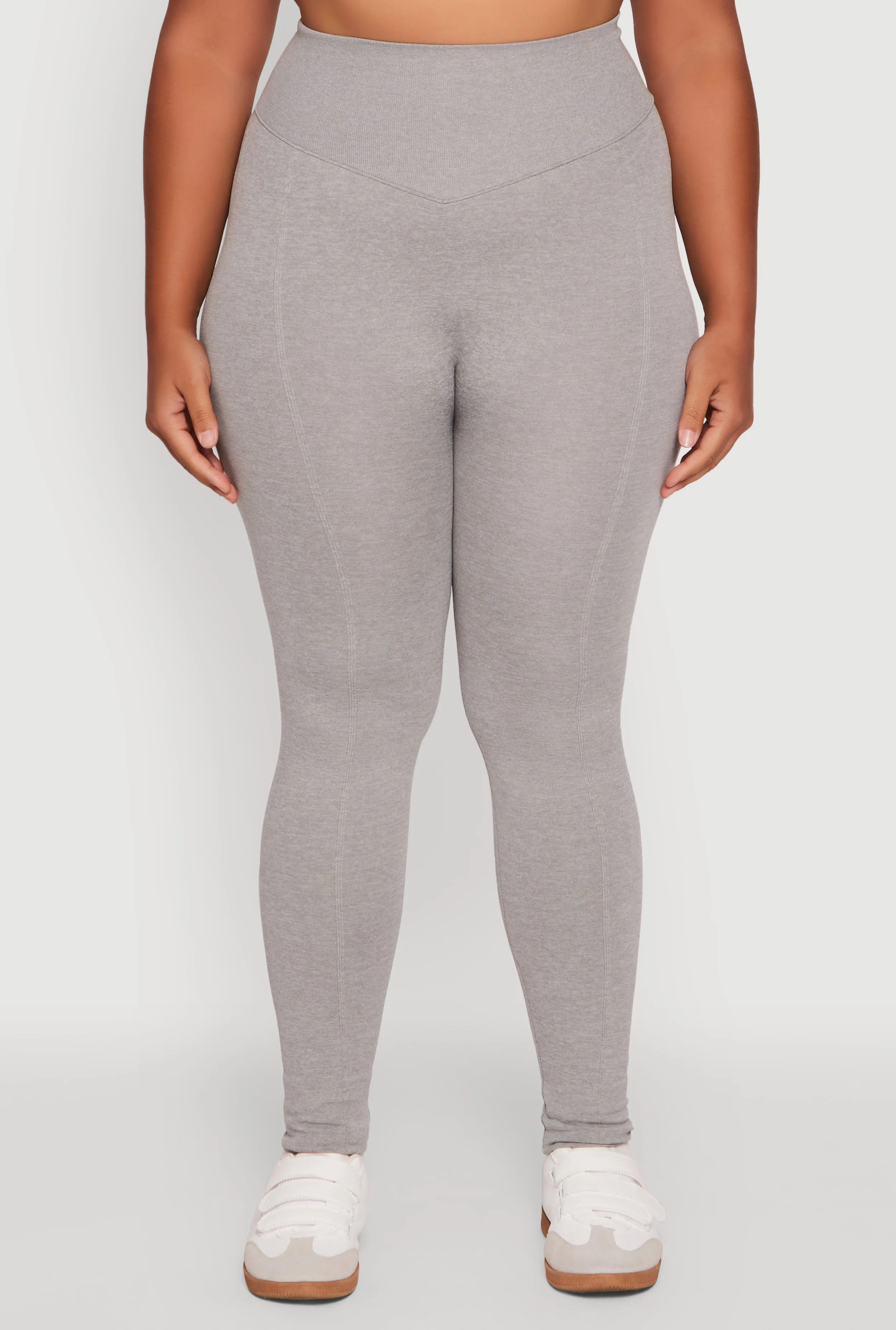 Plus Size High Waist Seamless Leggings sold by Rainbow product image thumbnail 5