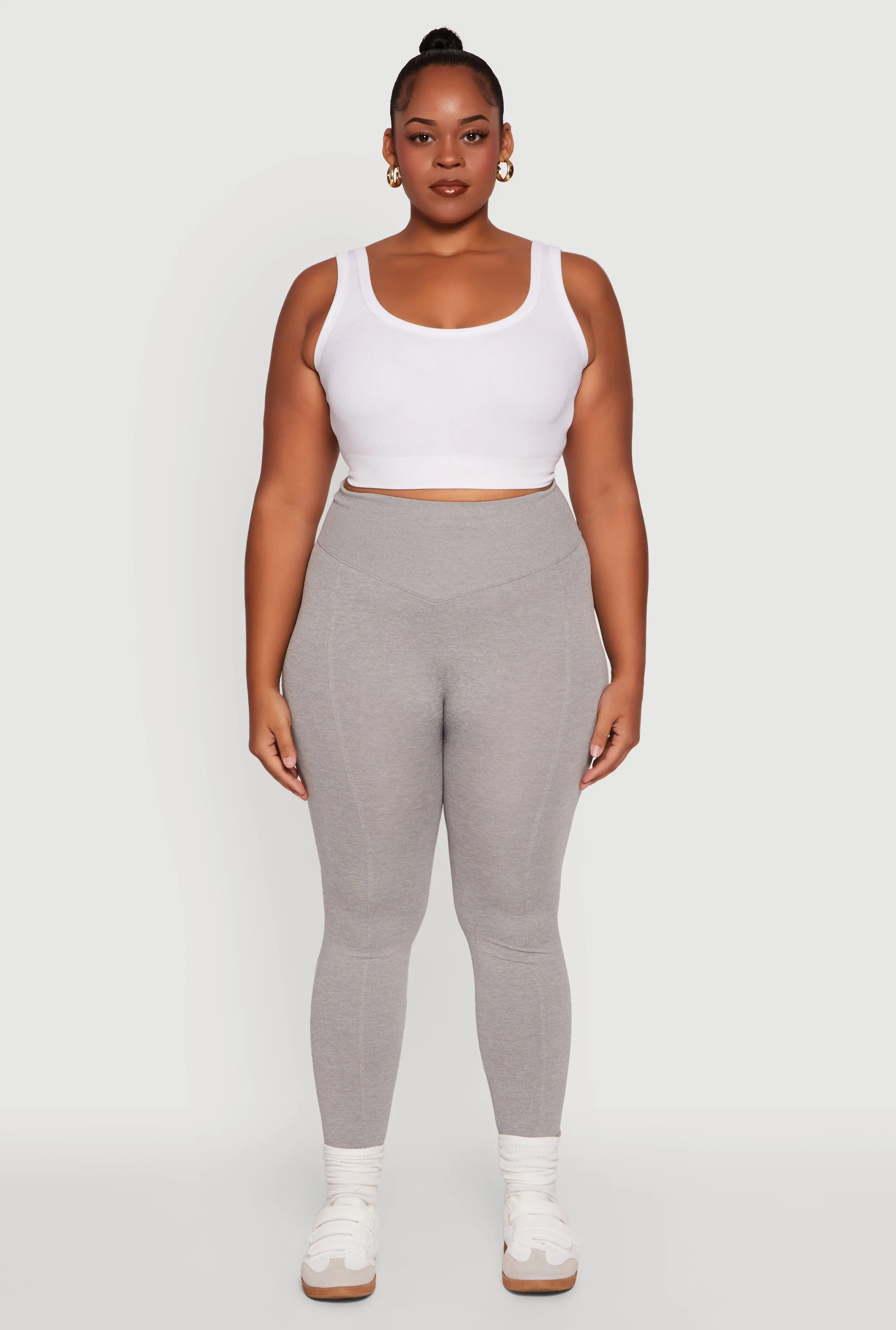 Plus Size High Waist Seamless Leggings sold by Rainbow product image thumbnail 2
