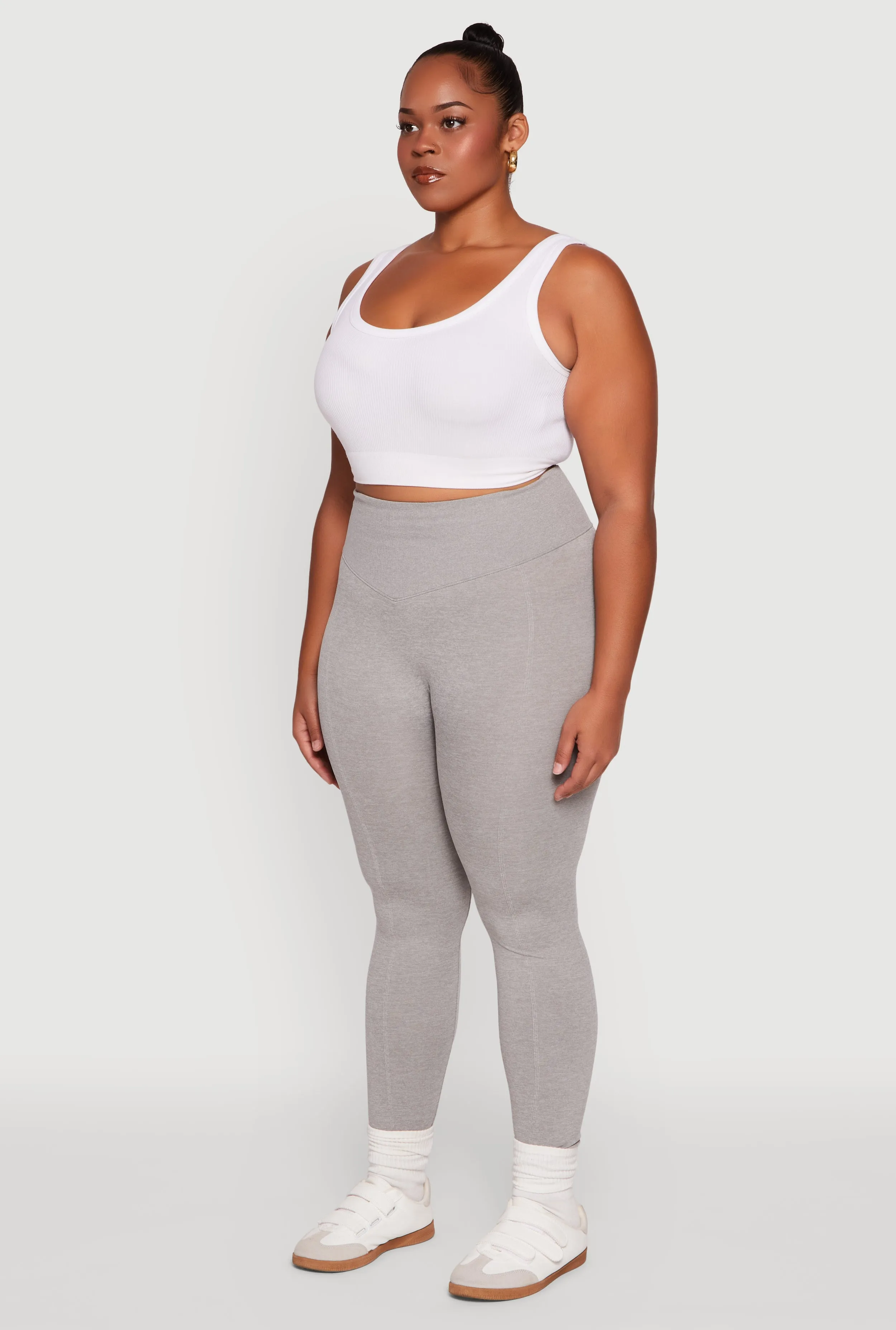 Plus Size High Waist Seamless Leggings sold by Rainbow product image thumbnail 3