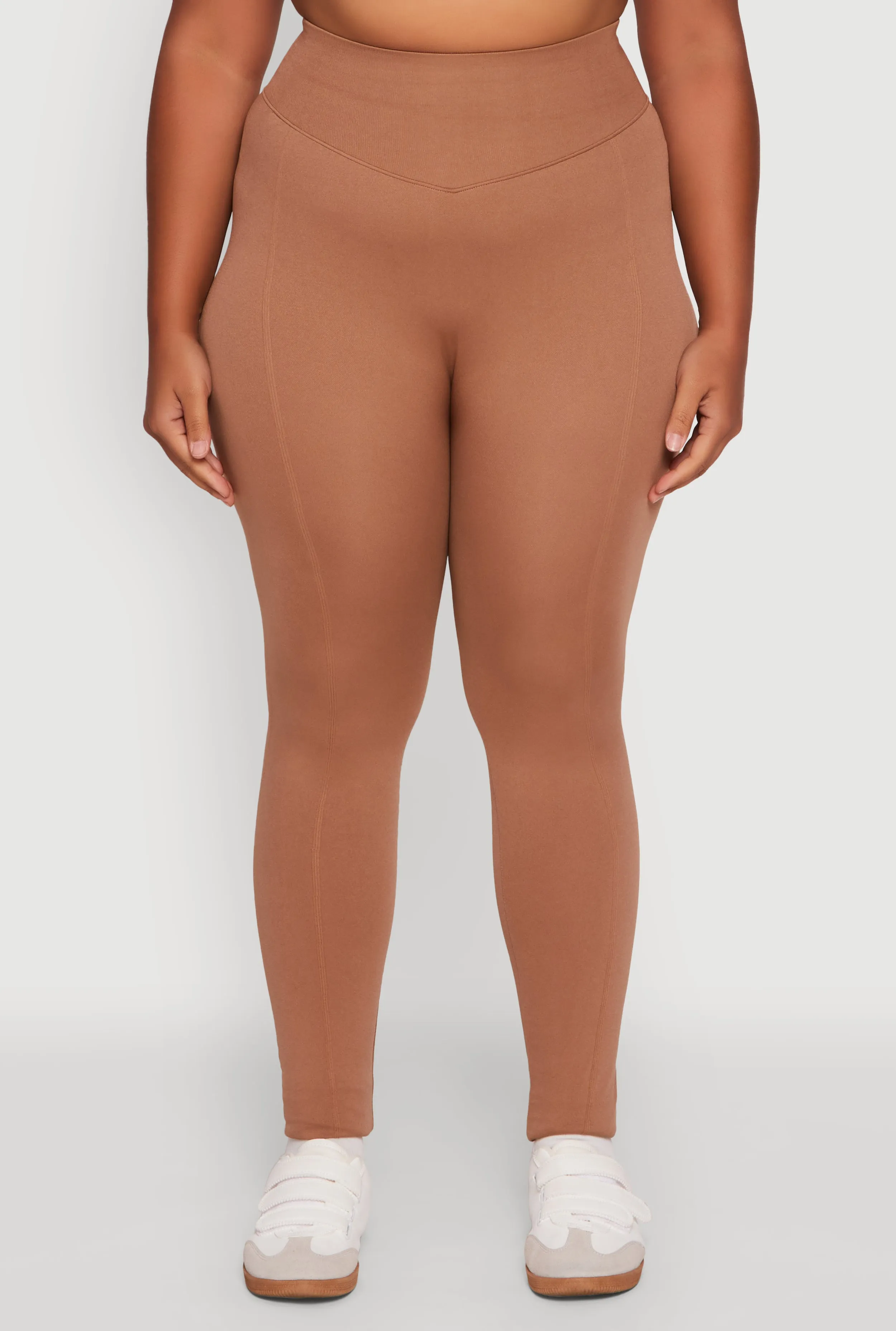 Plus Size High Waist Seamless Leggings sold by Rainbow product image thumbnail 5