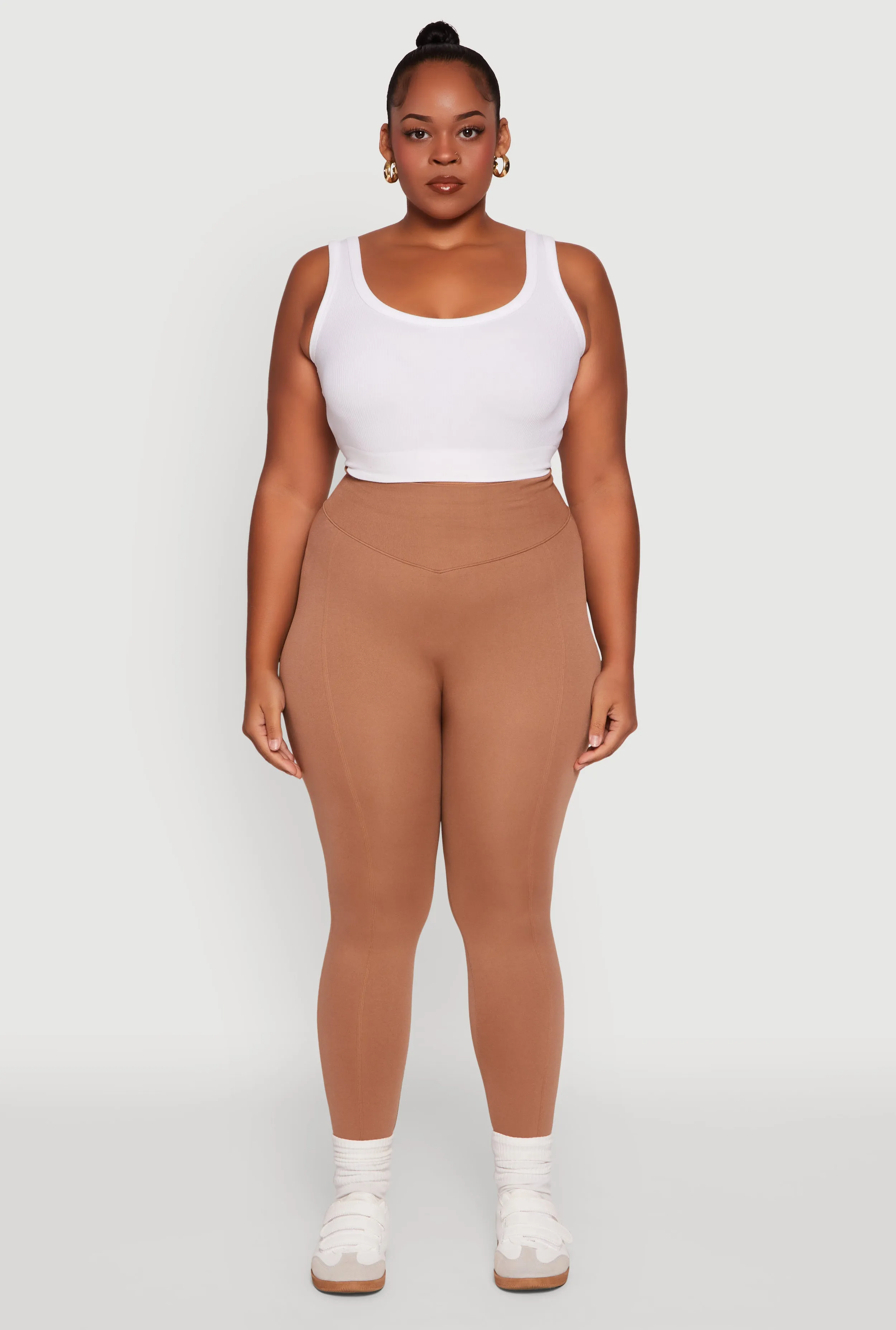 Plus Size High Waist Seamless Leggings sold by Rainbow product image thumbnail 2