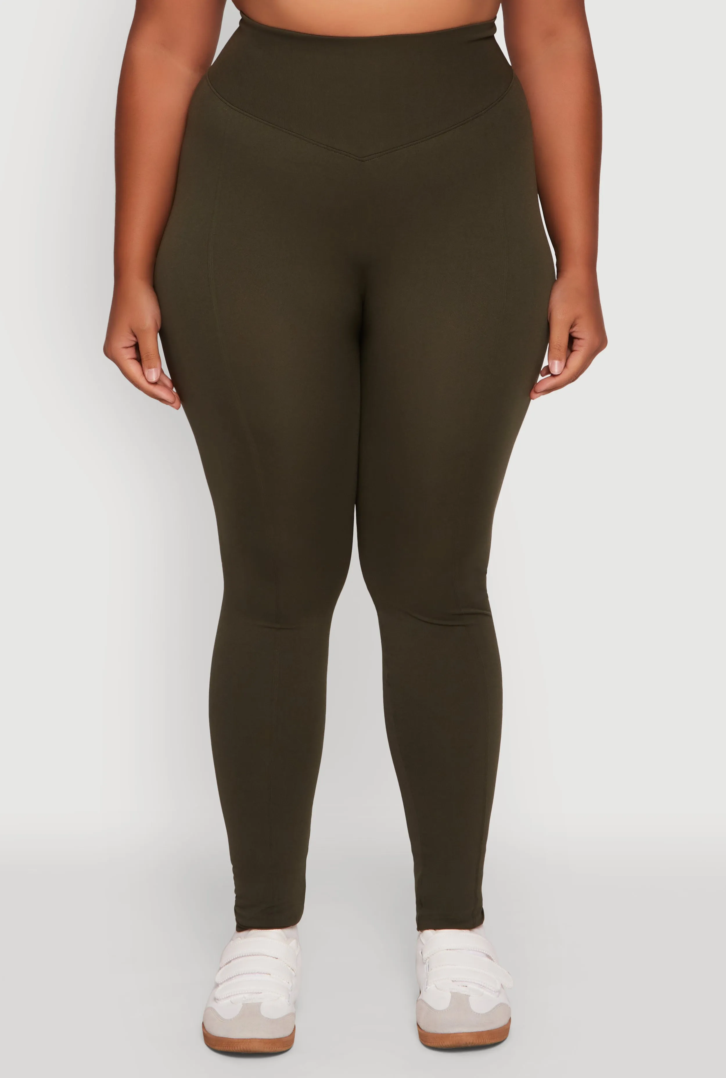 Plus Size High Waist Seamless Leggings sold by Rainbow product image thumbnail 5
