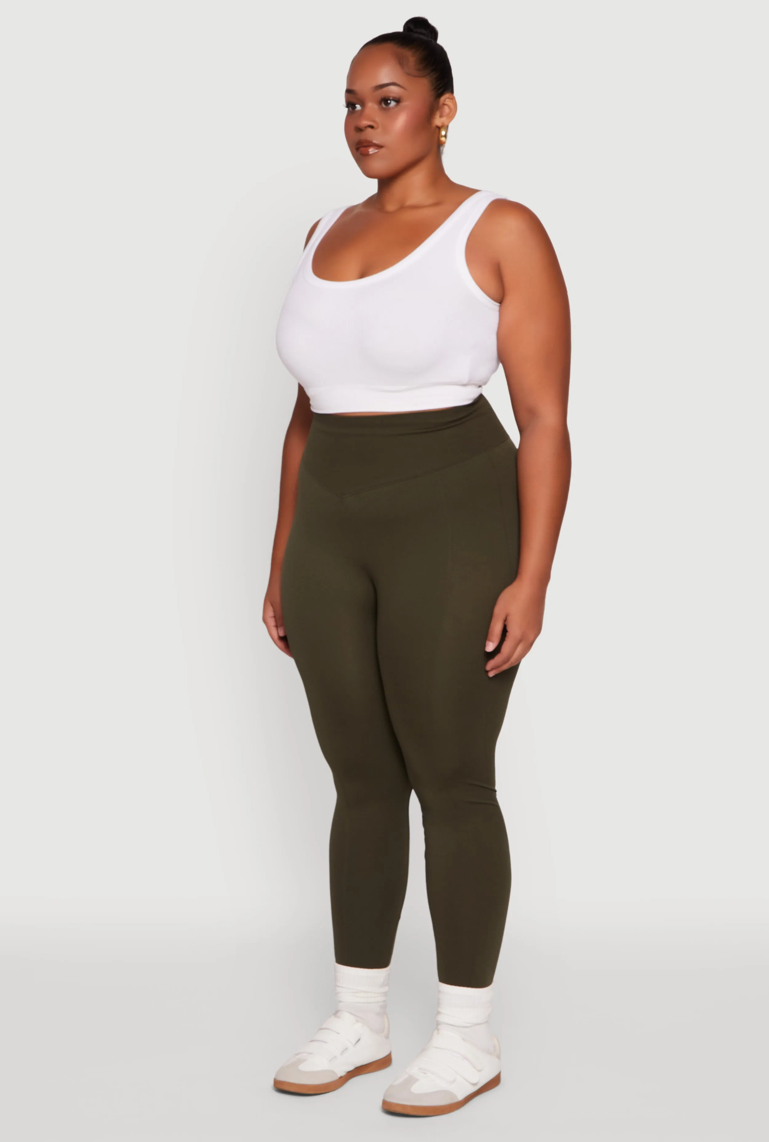 Plus Size High Waist Seamless Leggings sold by Rainbow product image thumbnail 3