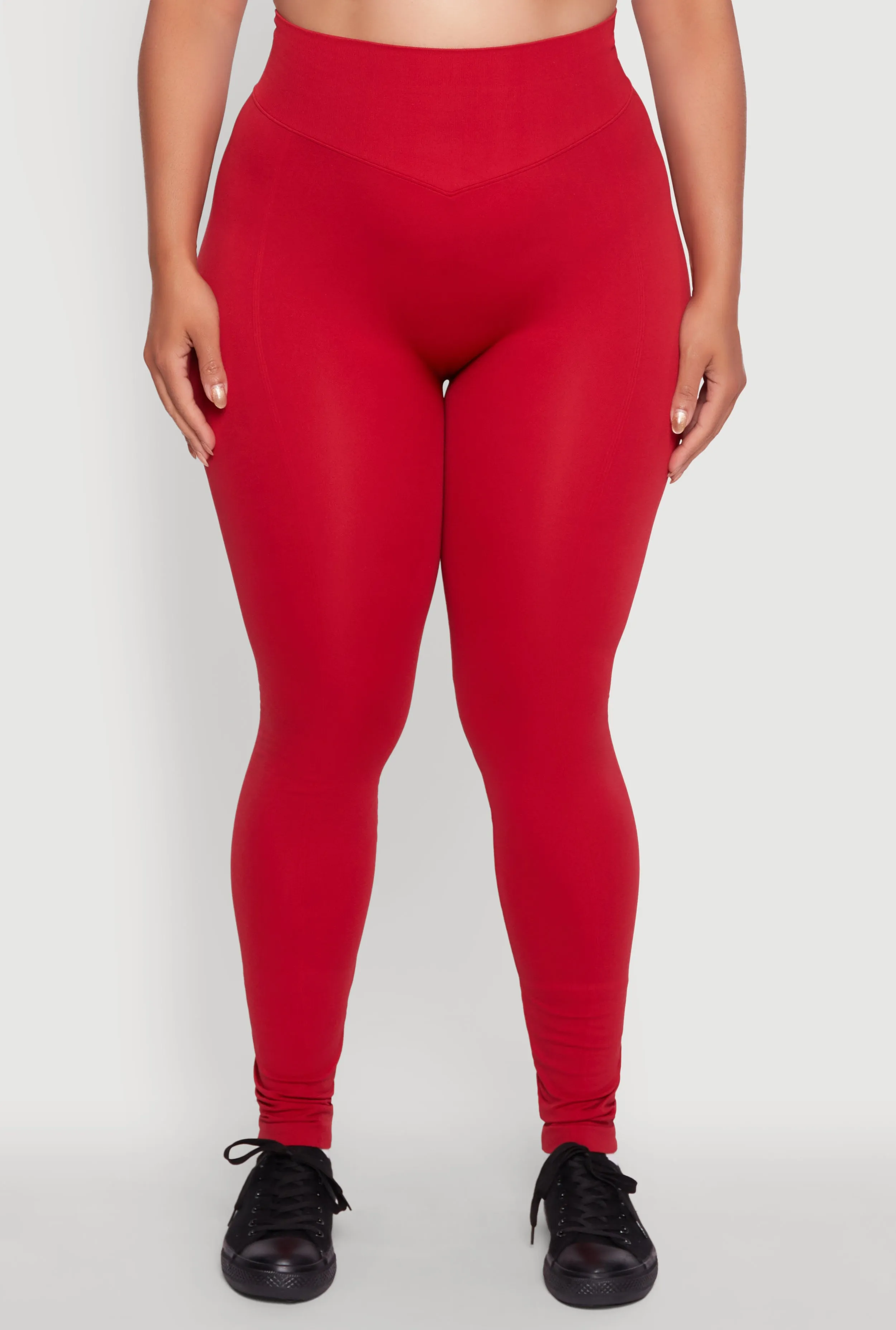 Plus Size High Waist Seamless Leggings sold by Rainbow product image thumbnail 5