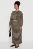 Plus Size Striped Cropped Toggle Drawstring Hem Sweatshirt sold by Rainbow