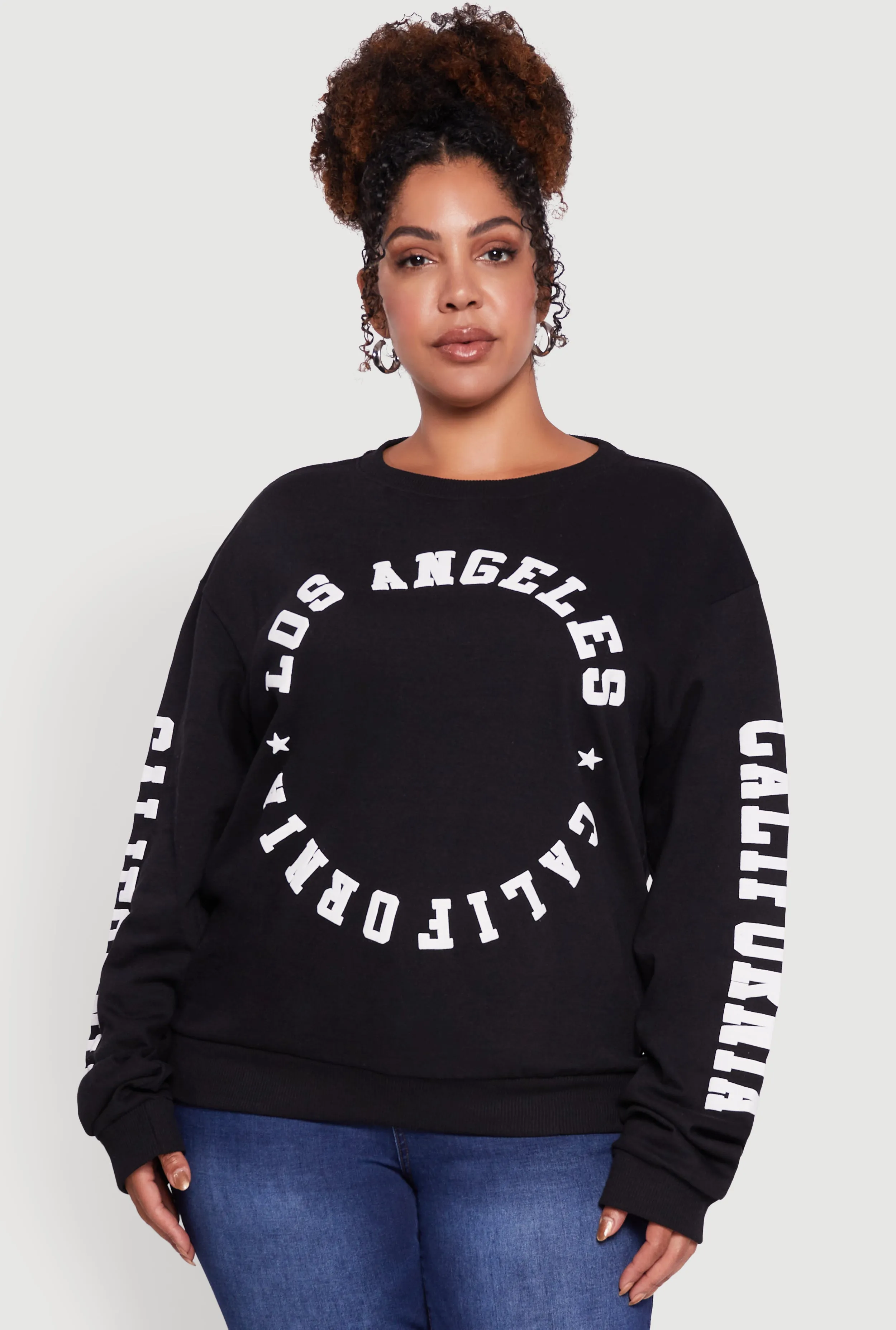 Plus Size Los Angeles California Fleece Pullover Sweatshirt sold by Rainbow product image thumbnail 2