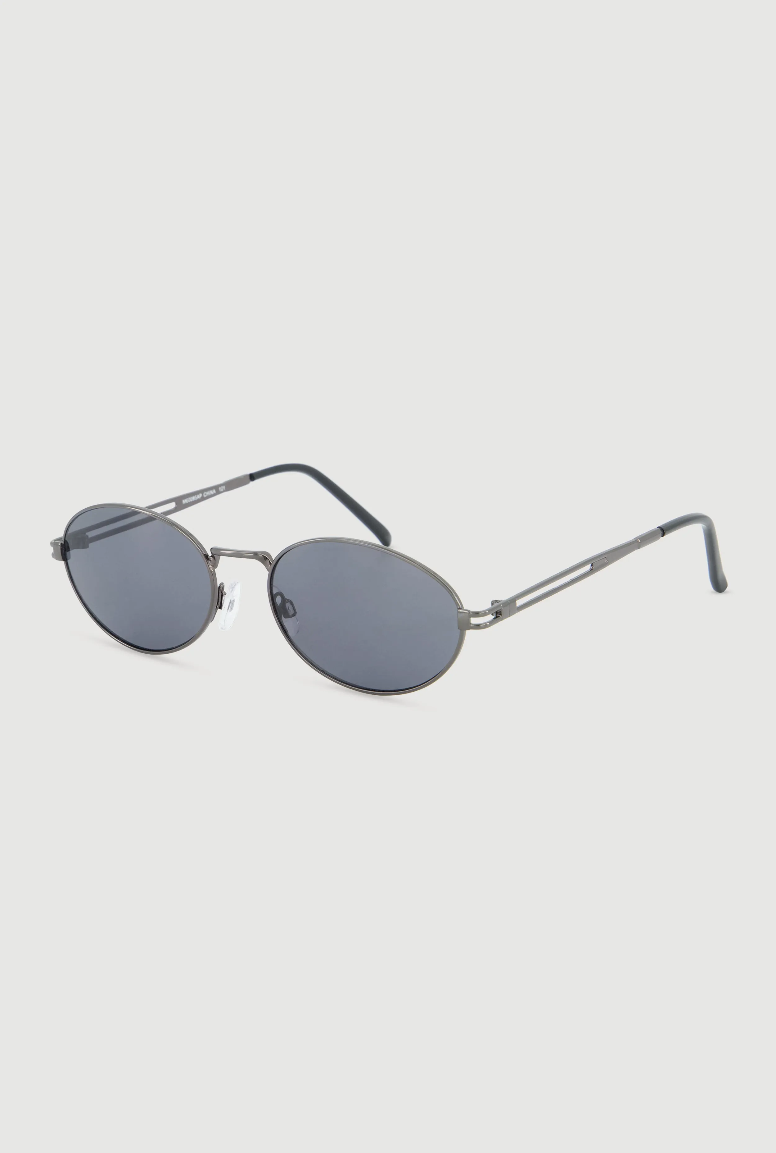 Cut Out Detail Metallic Oval Sunglasses sold by Rainbow product image thumbnail 3