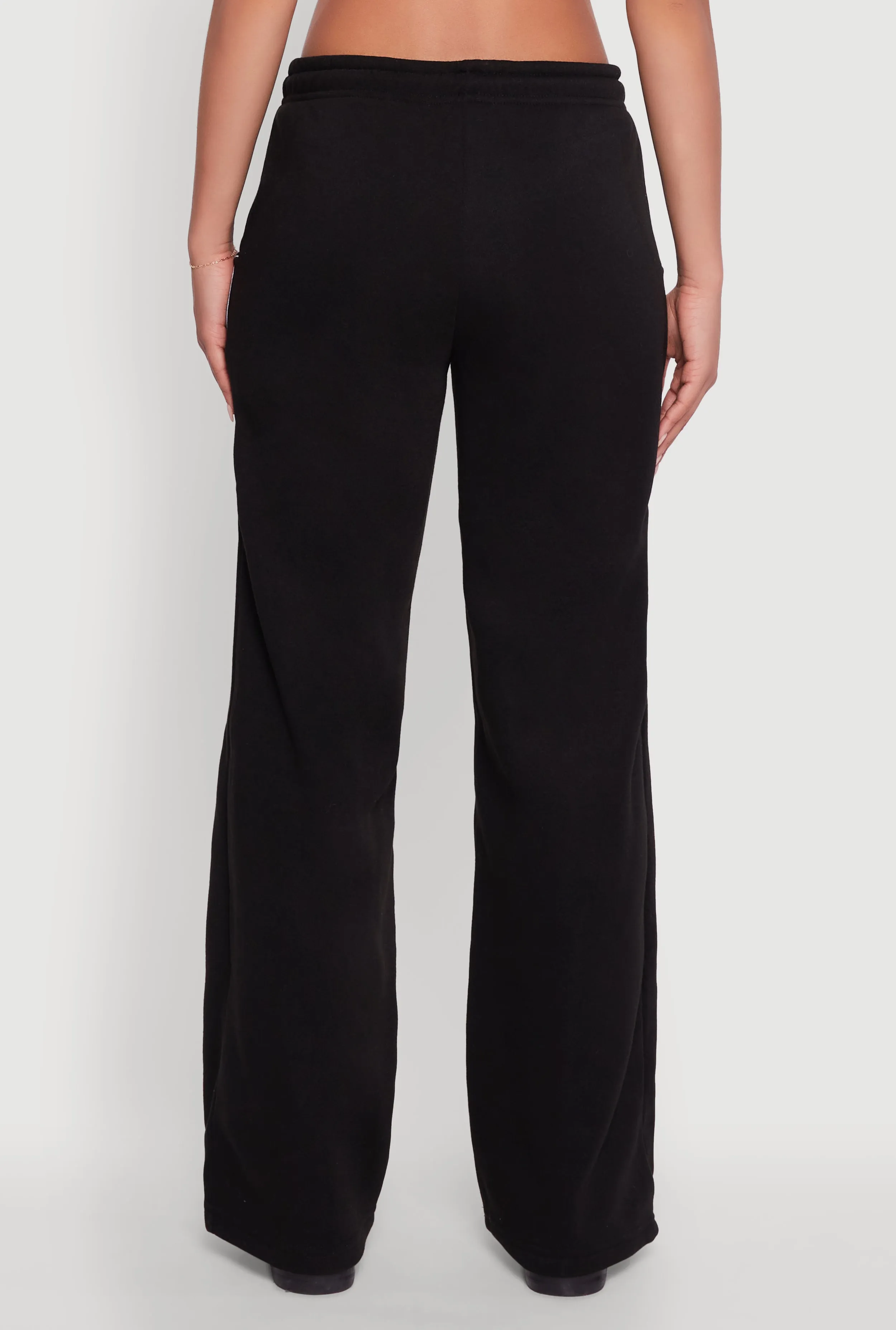 Striped Fleece Lined Wide Leg Sweatpants sold by Rainbow product image thumbnail 5