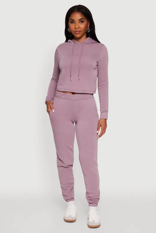 High Waisted Fleece Lined Sweatpants sold by Rainbow