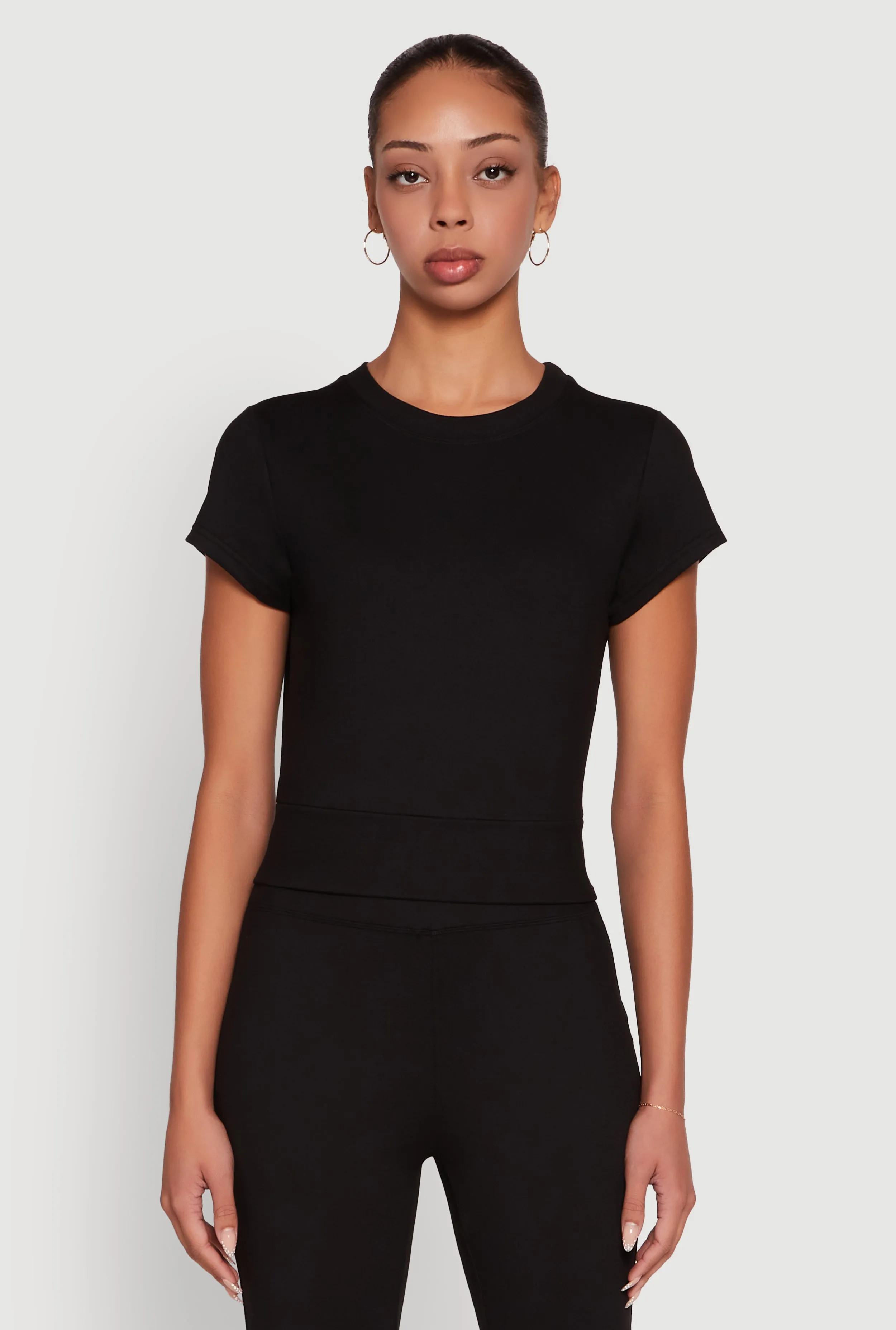 Solid Short Sleeve Active Top sold by Rainbow product image thumbnail 2