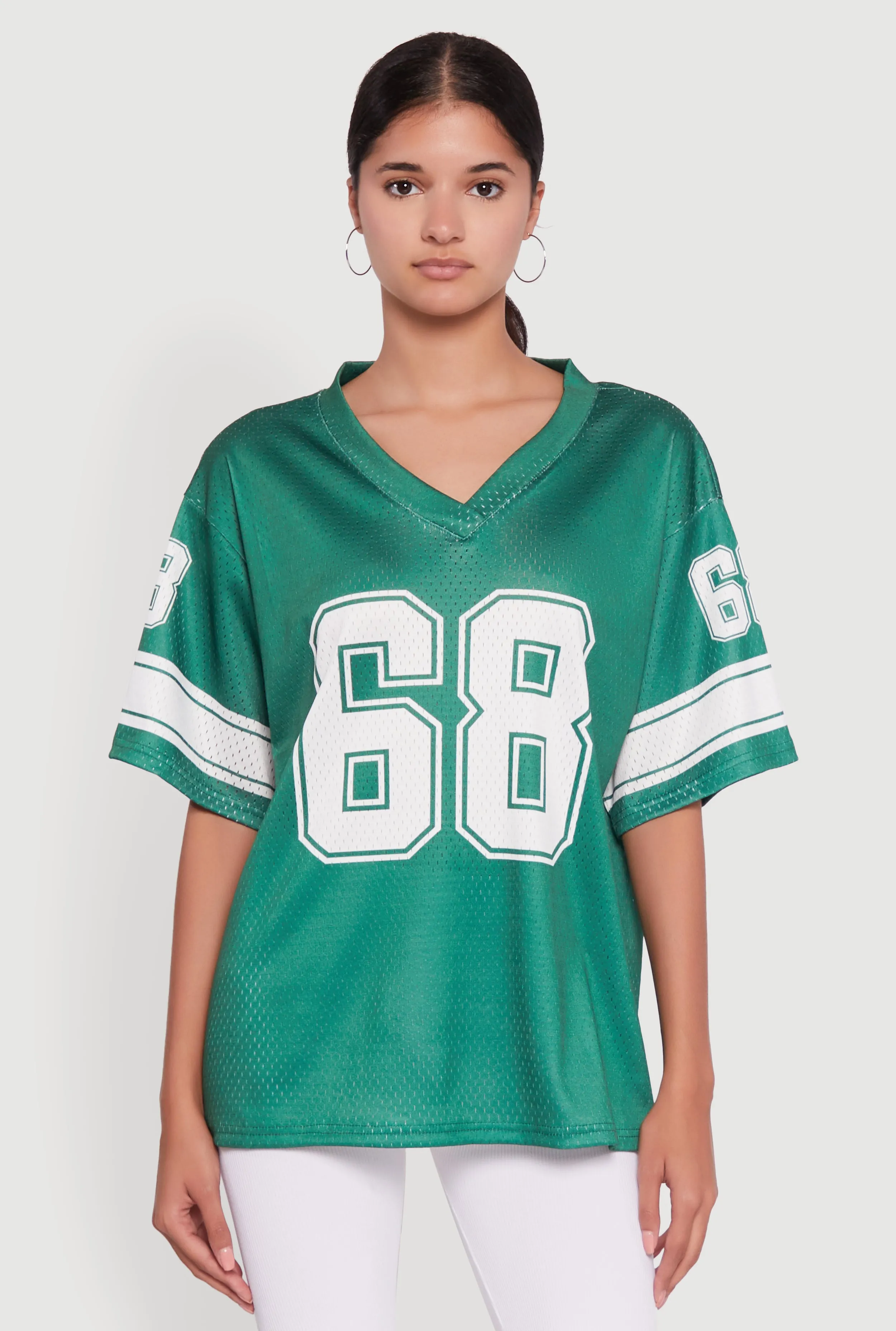68 Graphic V-Neck Football Jersey sold by Rainbow product image thumbnail 2