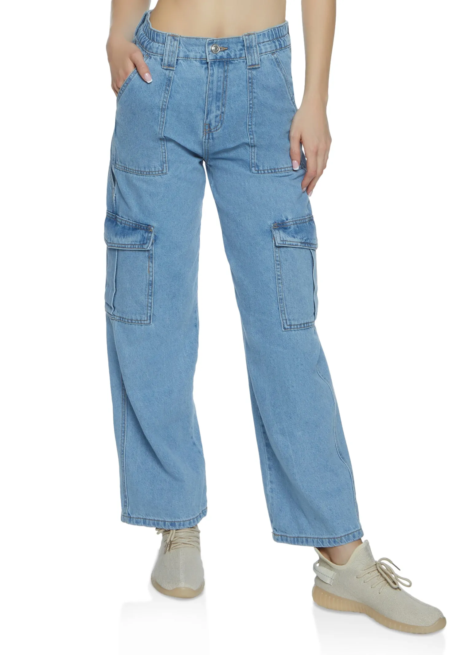 WAX Wide Leg Cargo Jeans sold by Rainbow product image thumbnail 2