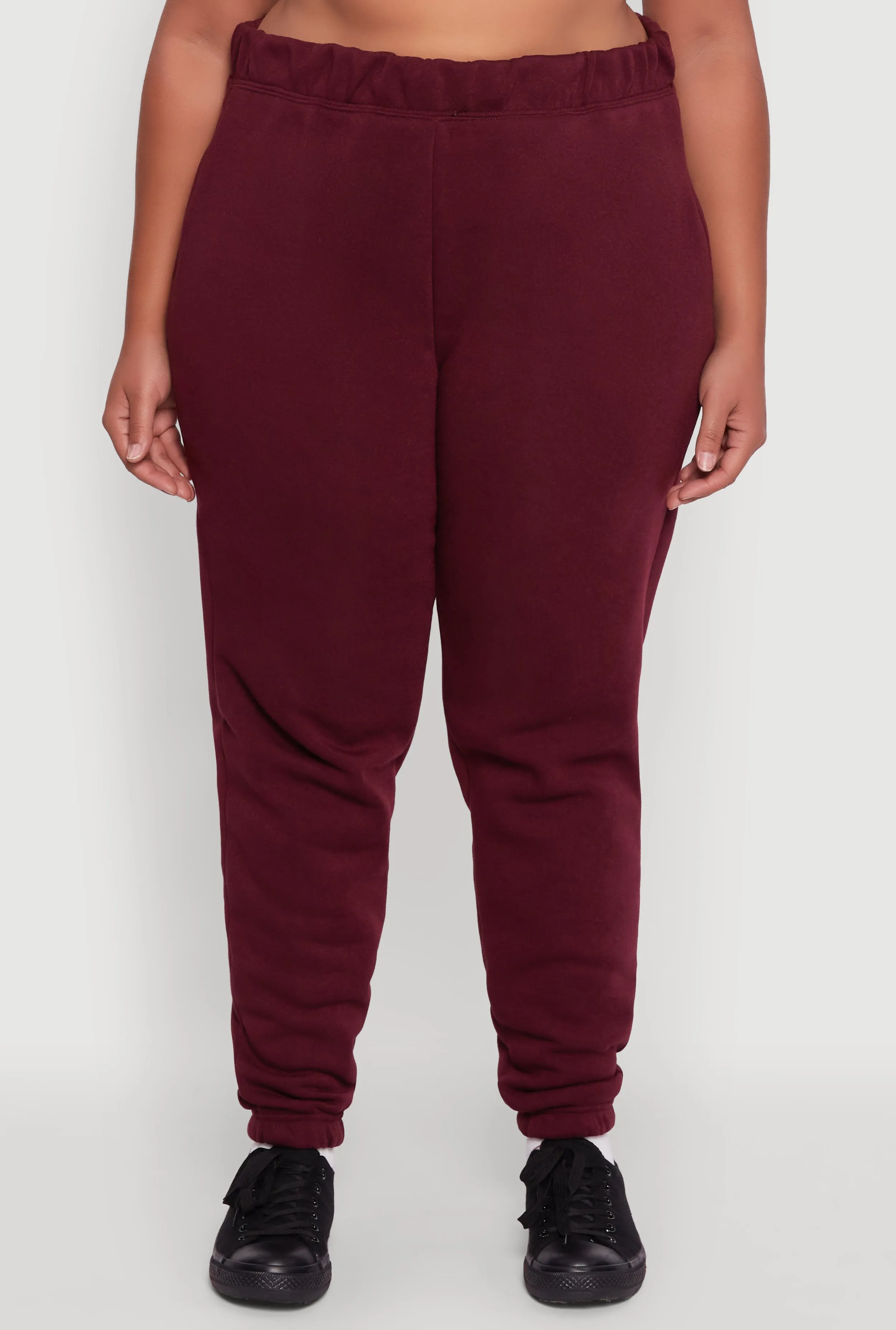 Plus Size Fleece High Waisted Sweatpants sold by Rainbow product image thumbnail 3