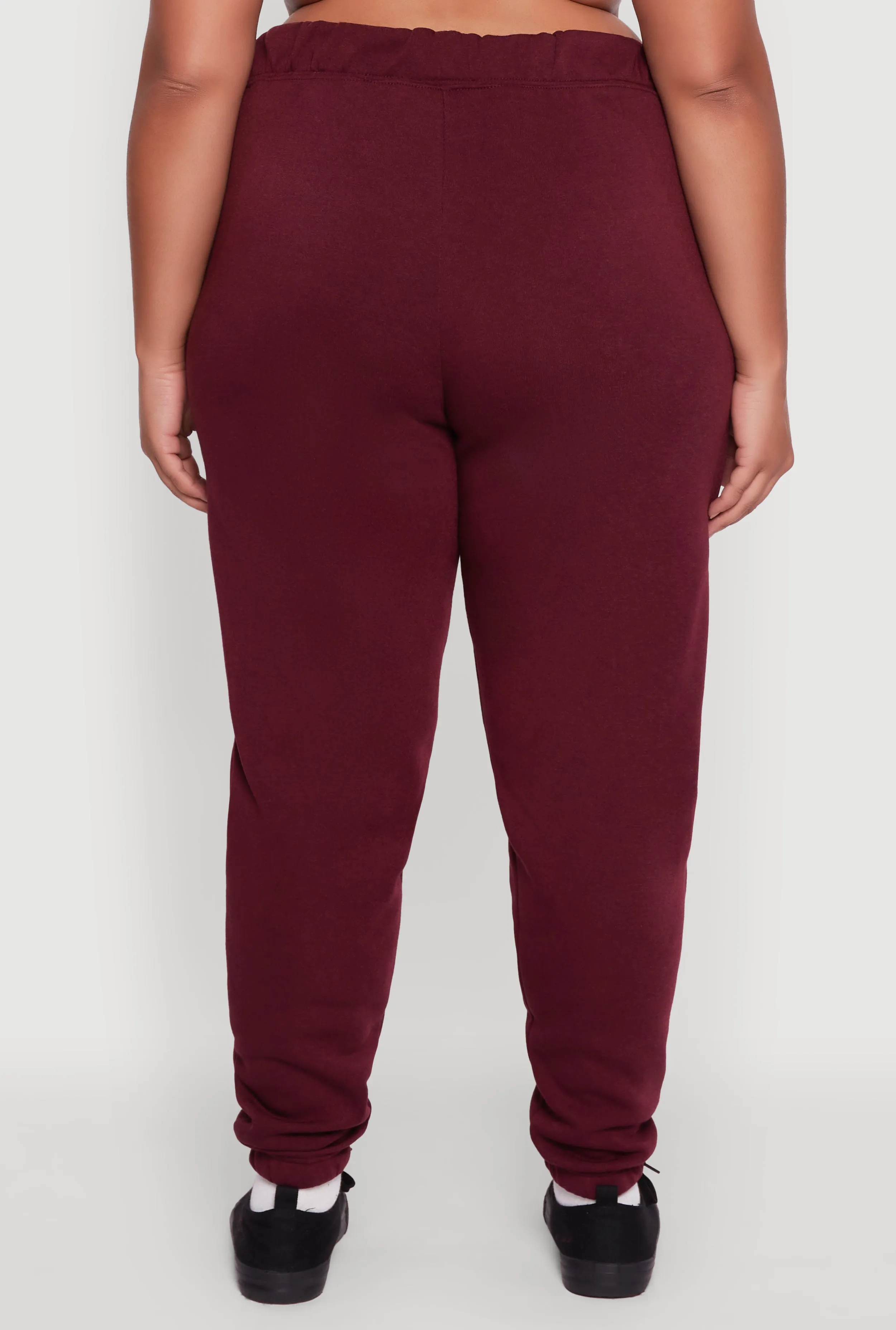 Plus Size Fleece High Waisted Sweatpants sold by Rainbow product image thumbnail 5