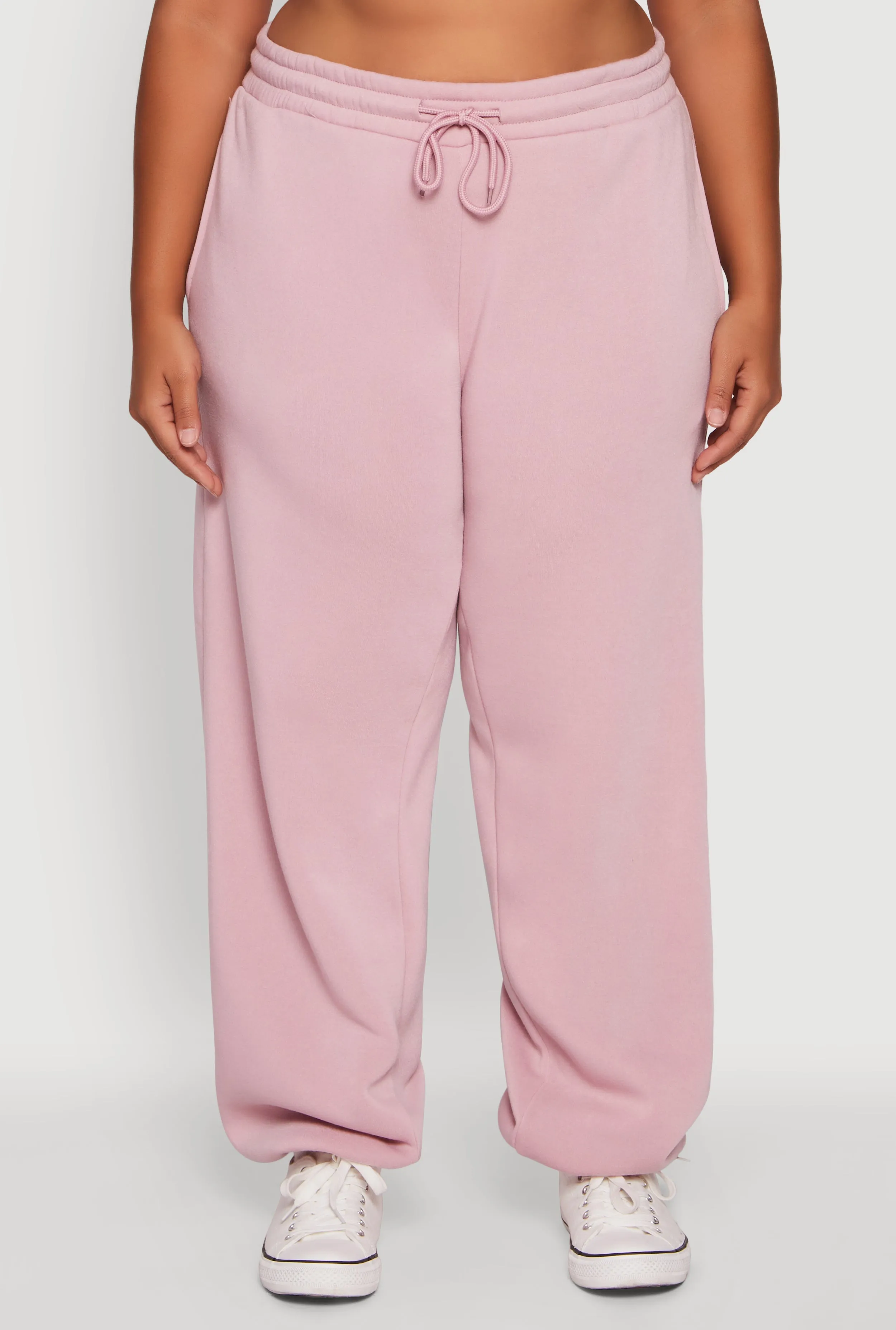 Plus Size Fleece Lined High Waist Joggers sold by Rainbow product image thumbnail 3