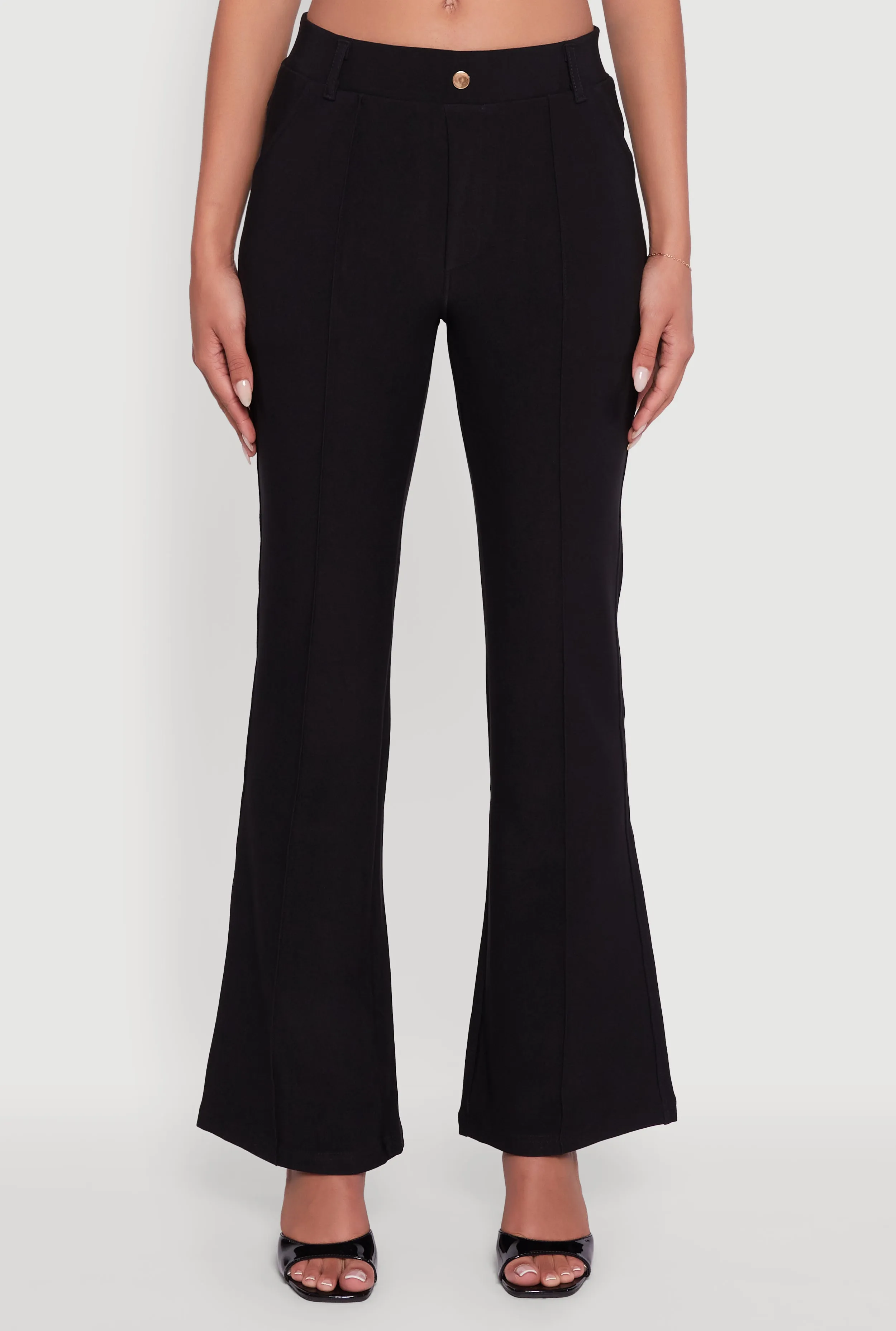 Scuba Pintuck Pull On Flare Pants sold by Rainbow product image thumbnail 5