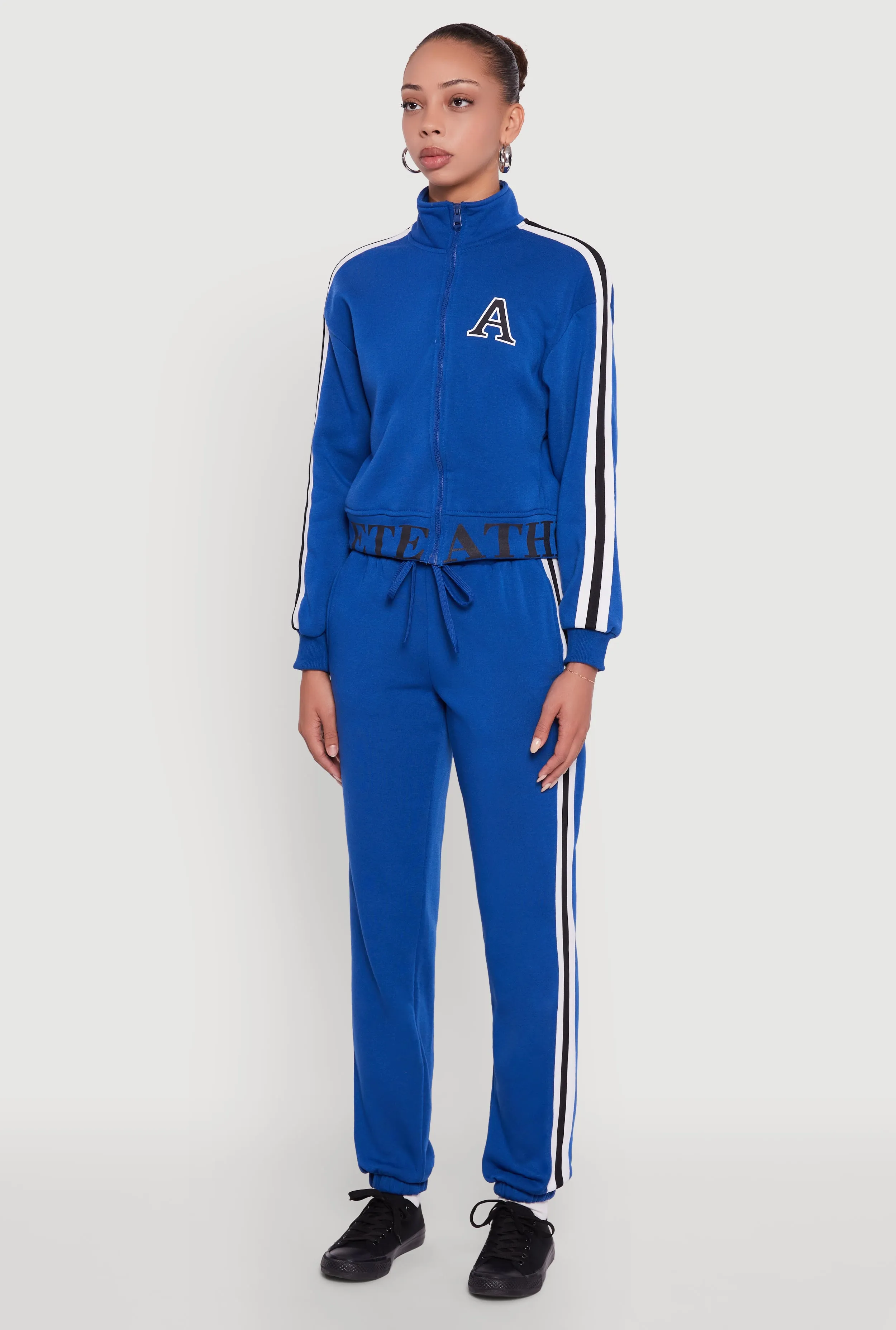 Athlete Graphic Zip Front Sweatshirt sold by Rainbow product image thumbnail 5