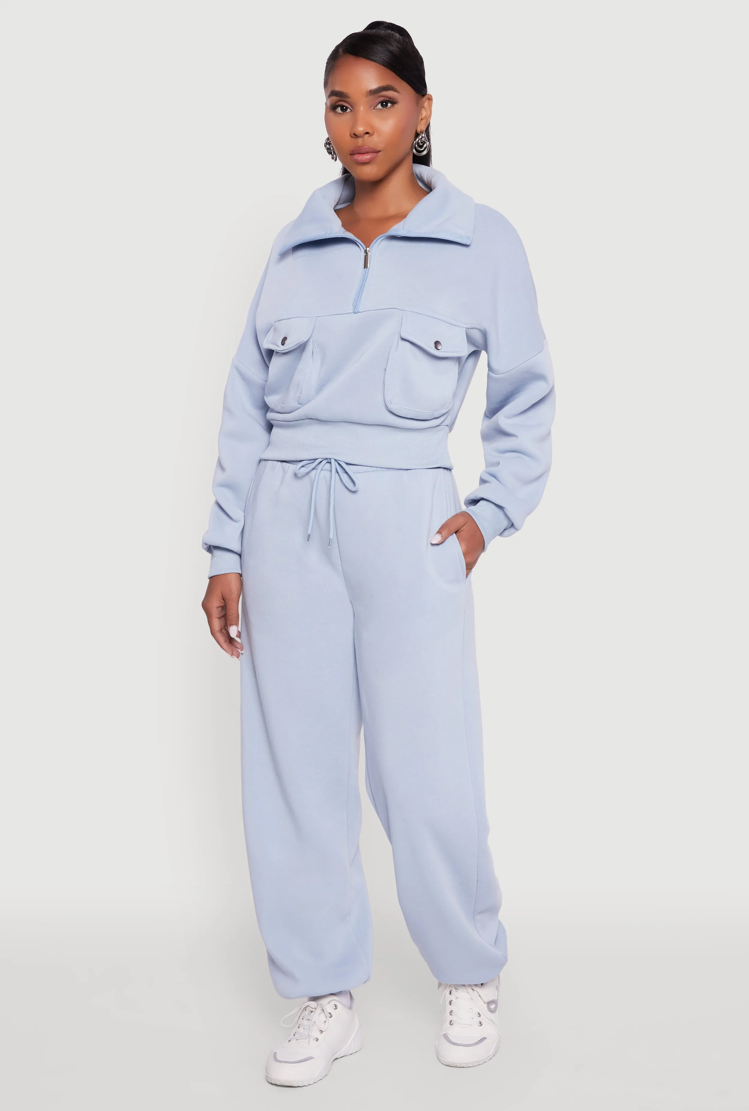 Fleece Lined Oversized High Waisted Joggers sold by Rainbow product image thumbnail 4
