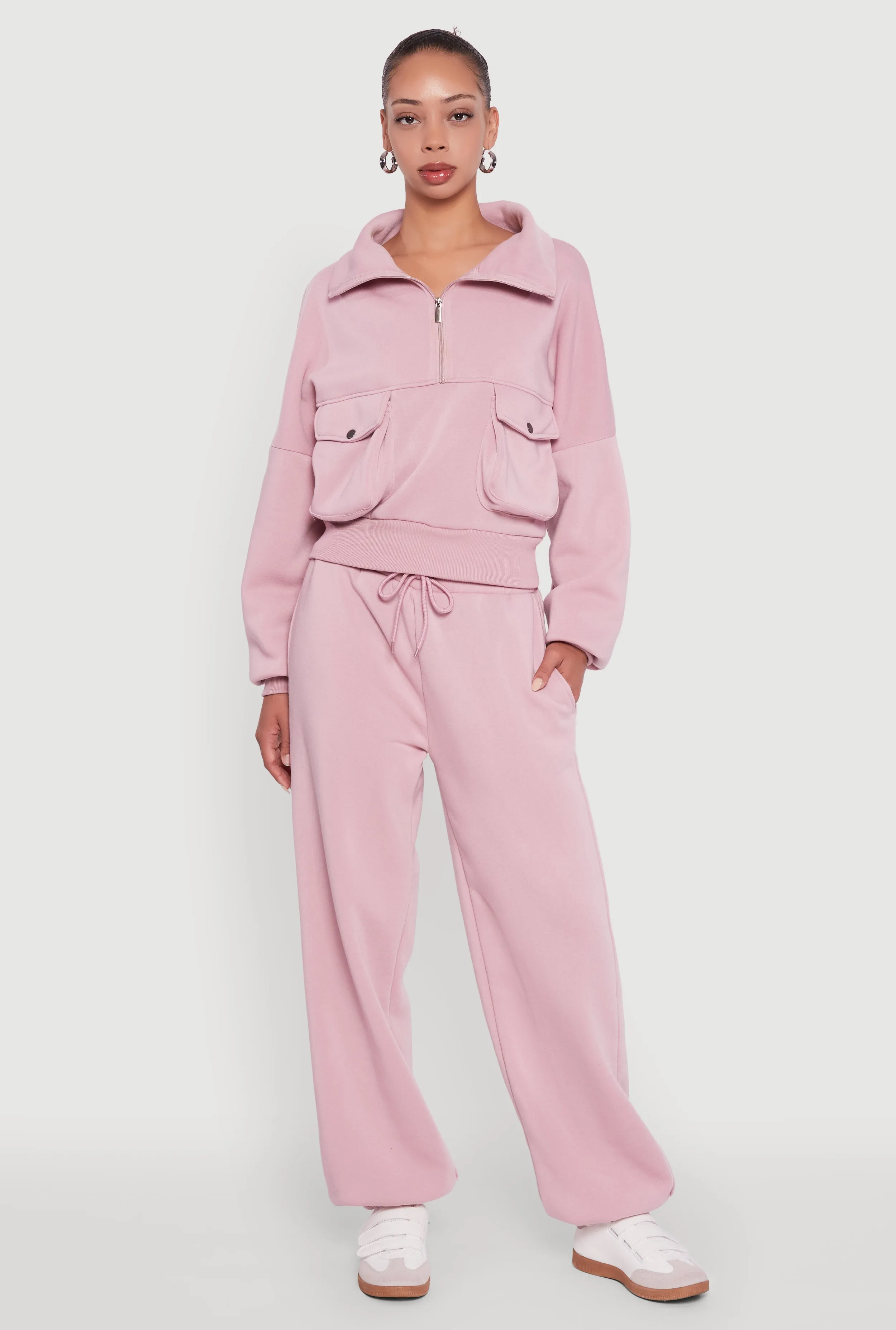 Fleece Lined Oversized High Waisted Joggers sold by Rainbow