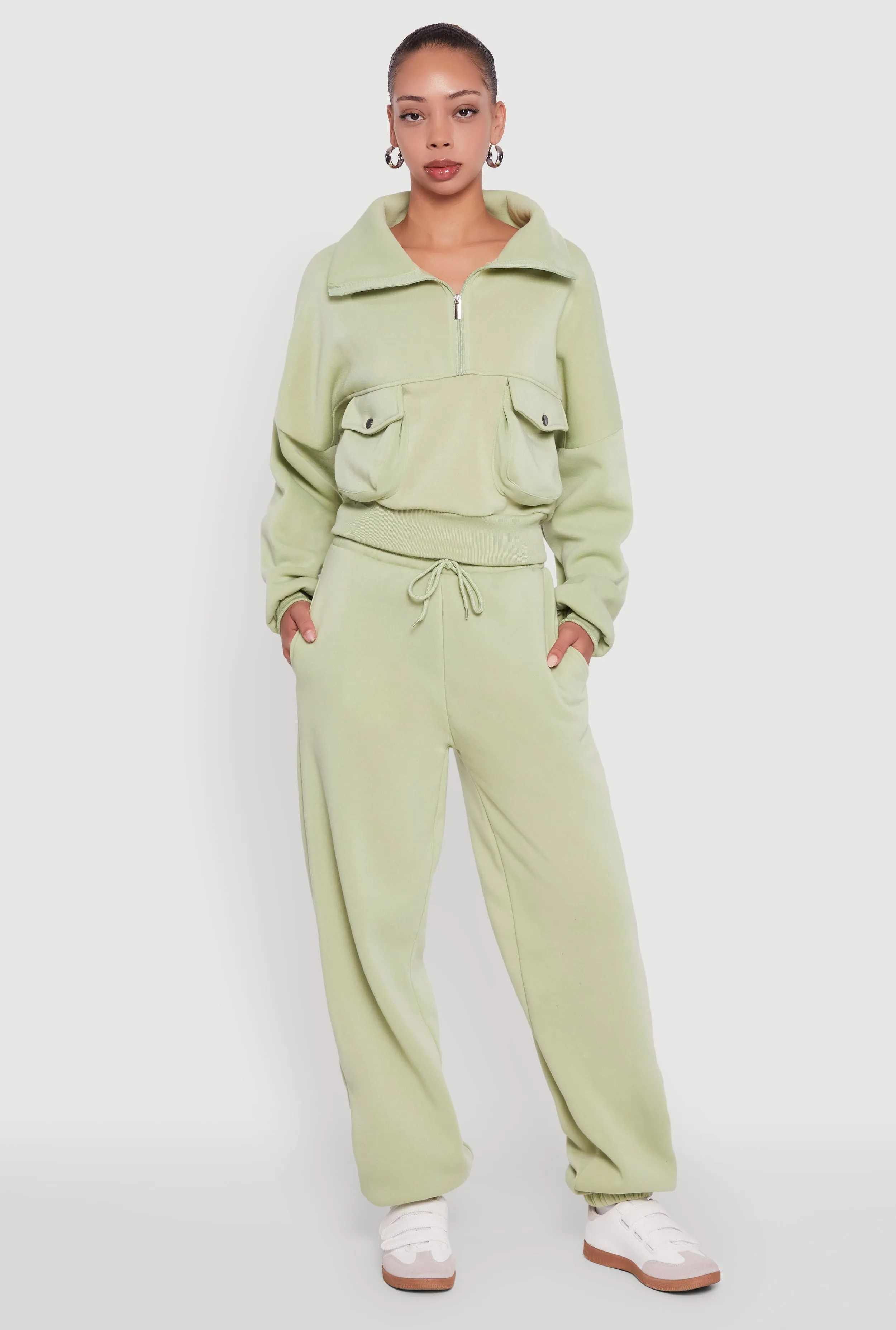 Fleece Lined Oversized High Waisted Joggers sold by Rainbow product image thumbnail 3