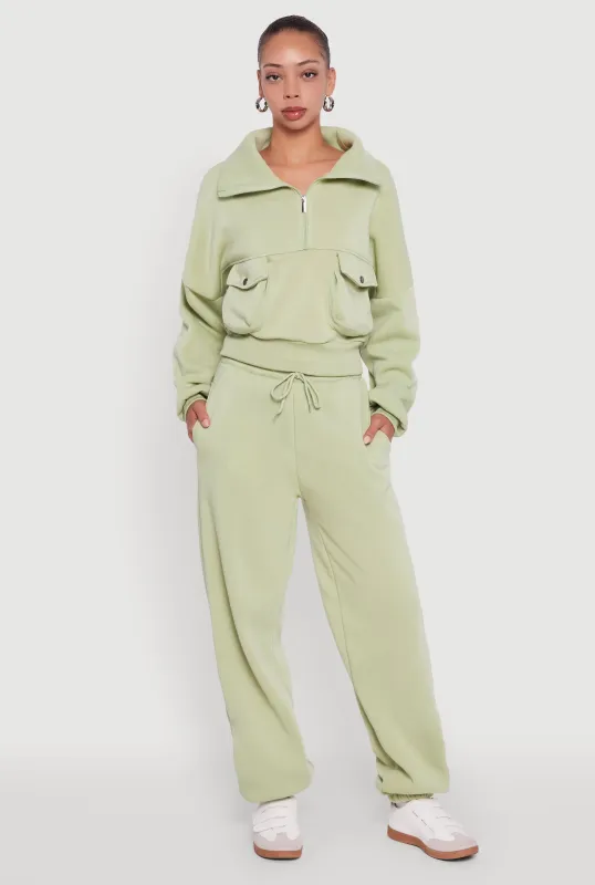 Fleece Lined Oversized High Waisted Joggers sold by Rainbow