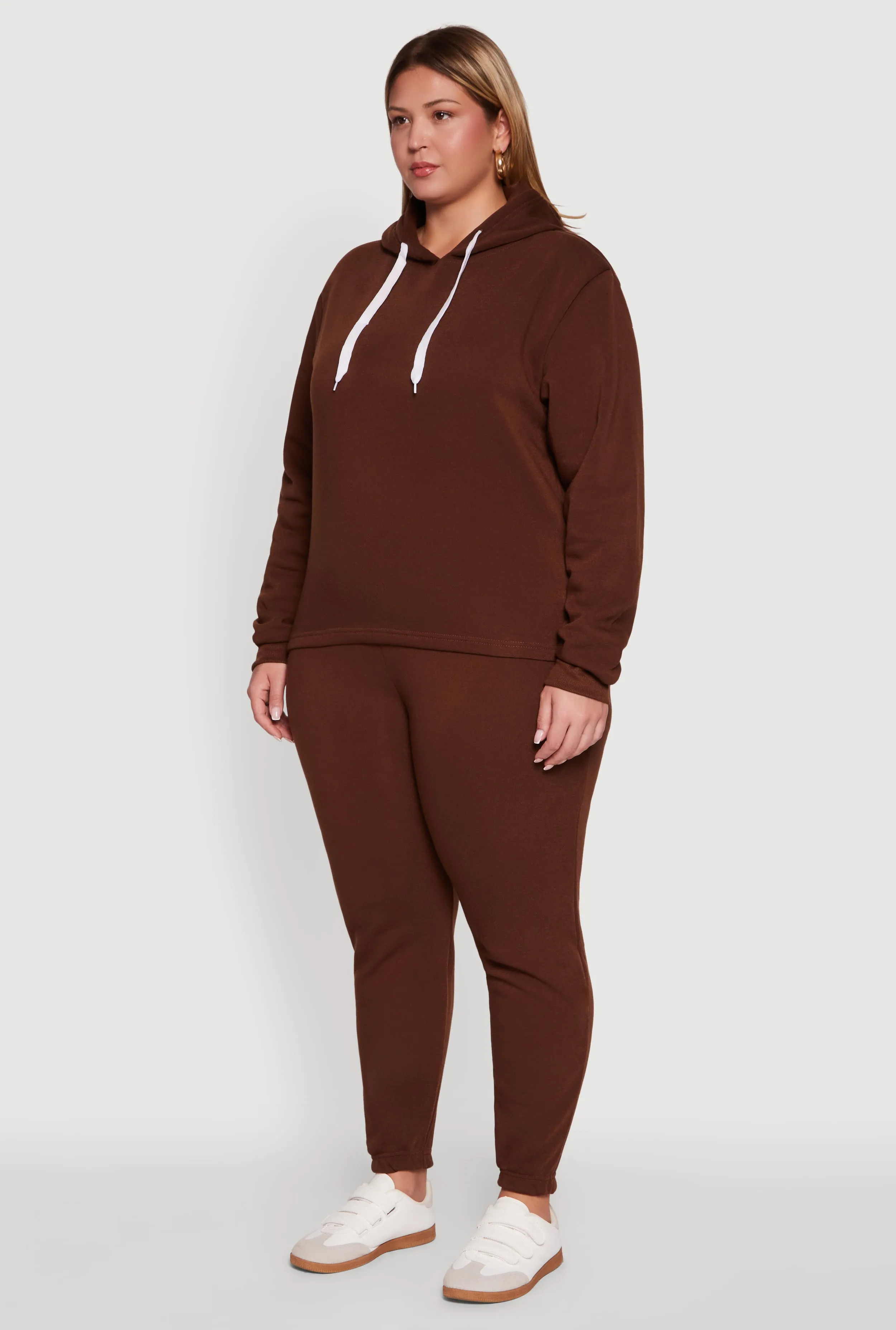 Plus Size Fleece Pullover Hoodie sold by Rainbow product image thumbnail 5