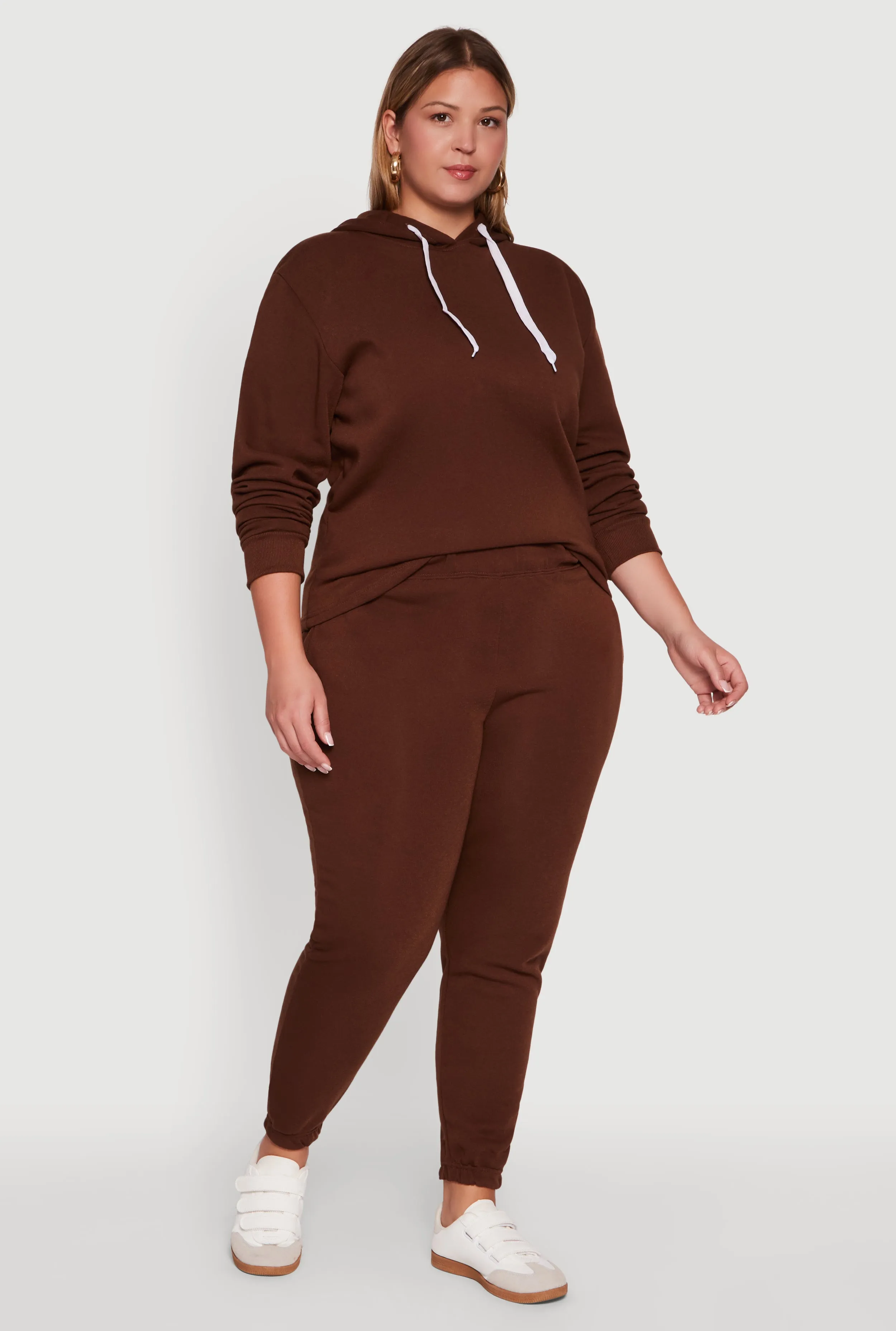 Plus Size Fleece Pullover Hoodie sold by Rainbow product image thumbnail 2
