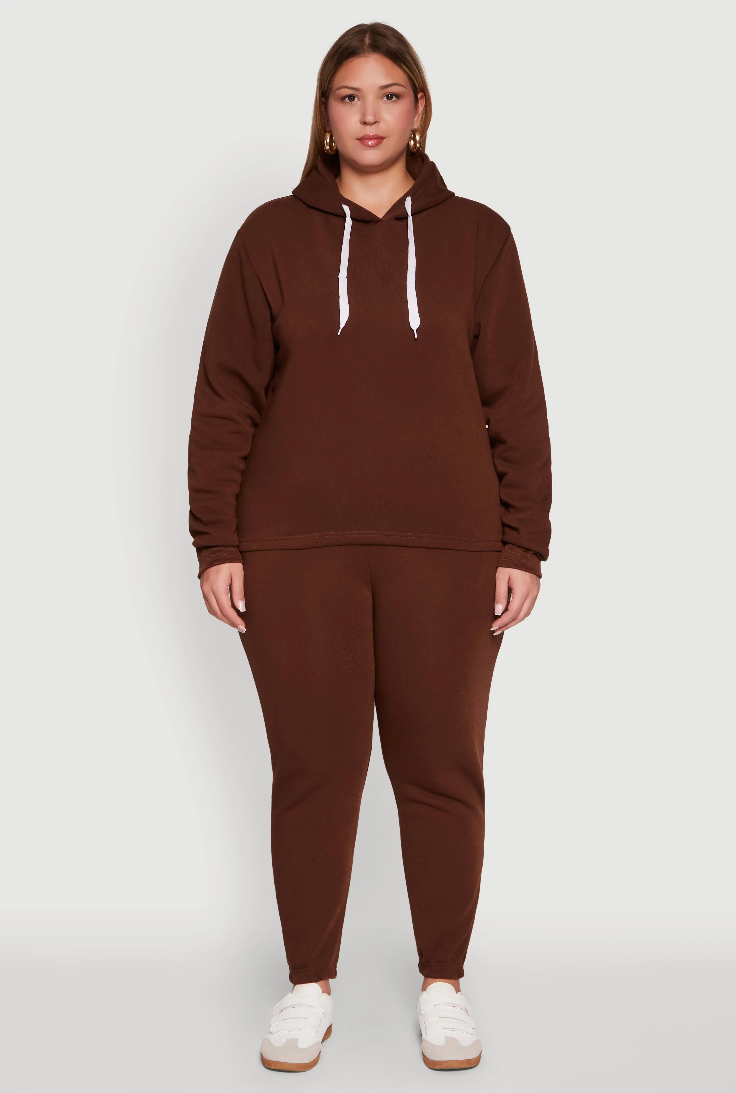 Plus Size Fleece Pullover Hoodie sold by Rainbow product image thumbnail 3