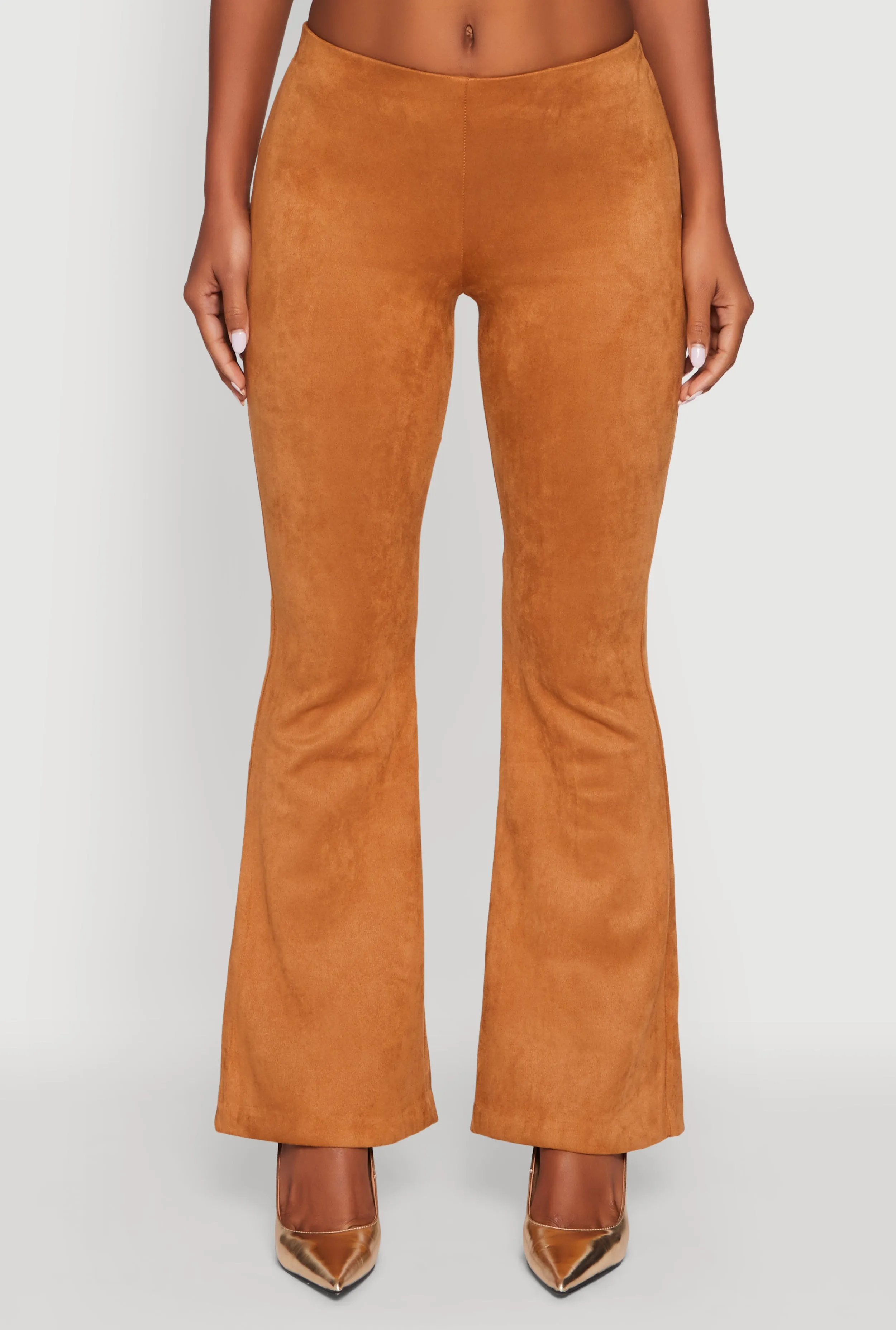 Faux Suede Flare Pants sold by Rainbow product image thumbnail 3